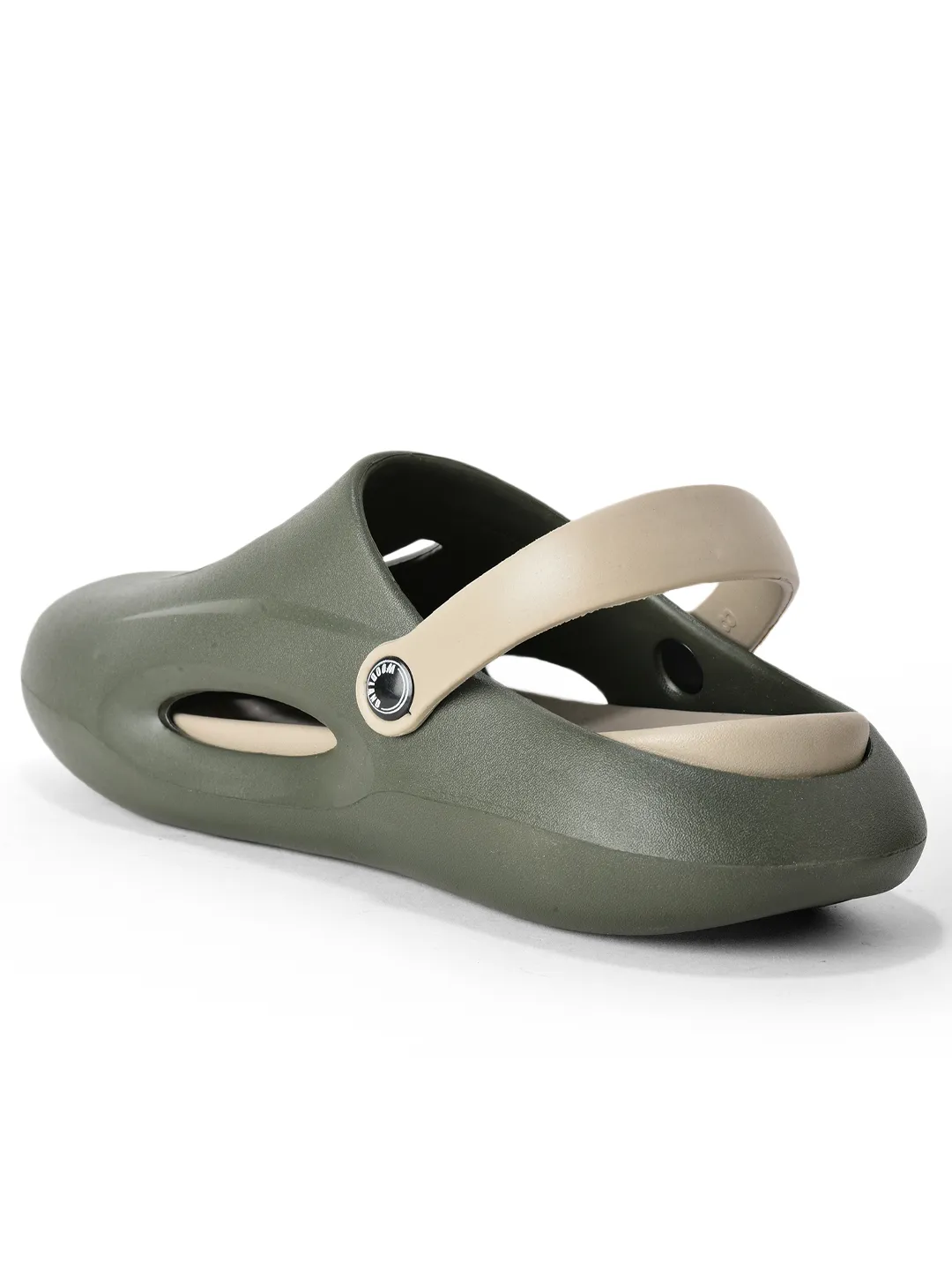 Woodland Men Olive Slider Slippers - Thumbnail 7