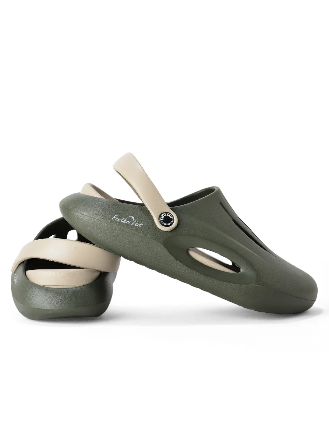 Woodland Men Olive Slider Slippers - Thumbnail 10
