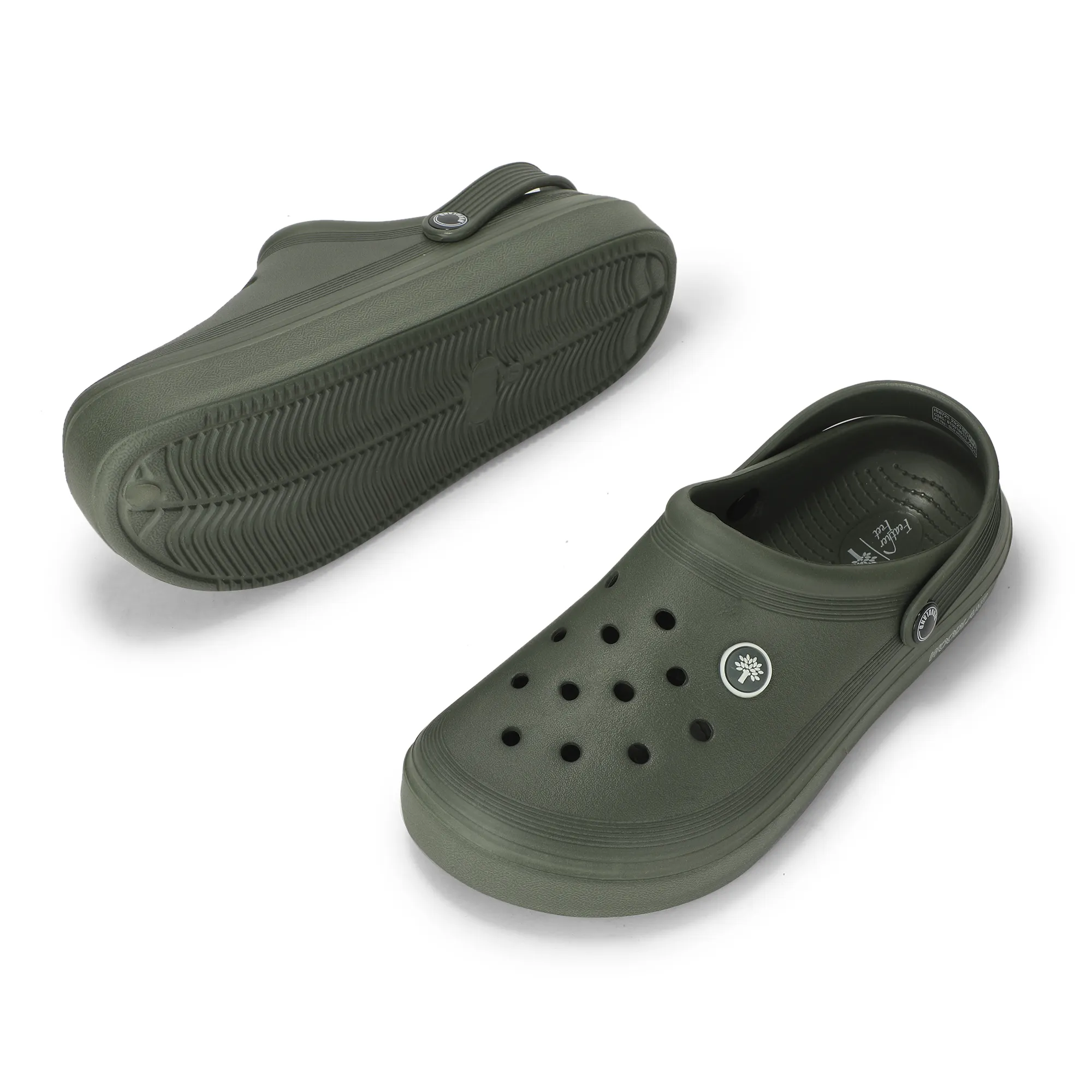 Olive Green  Slippers Sliders For Men - Thumbnail 6