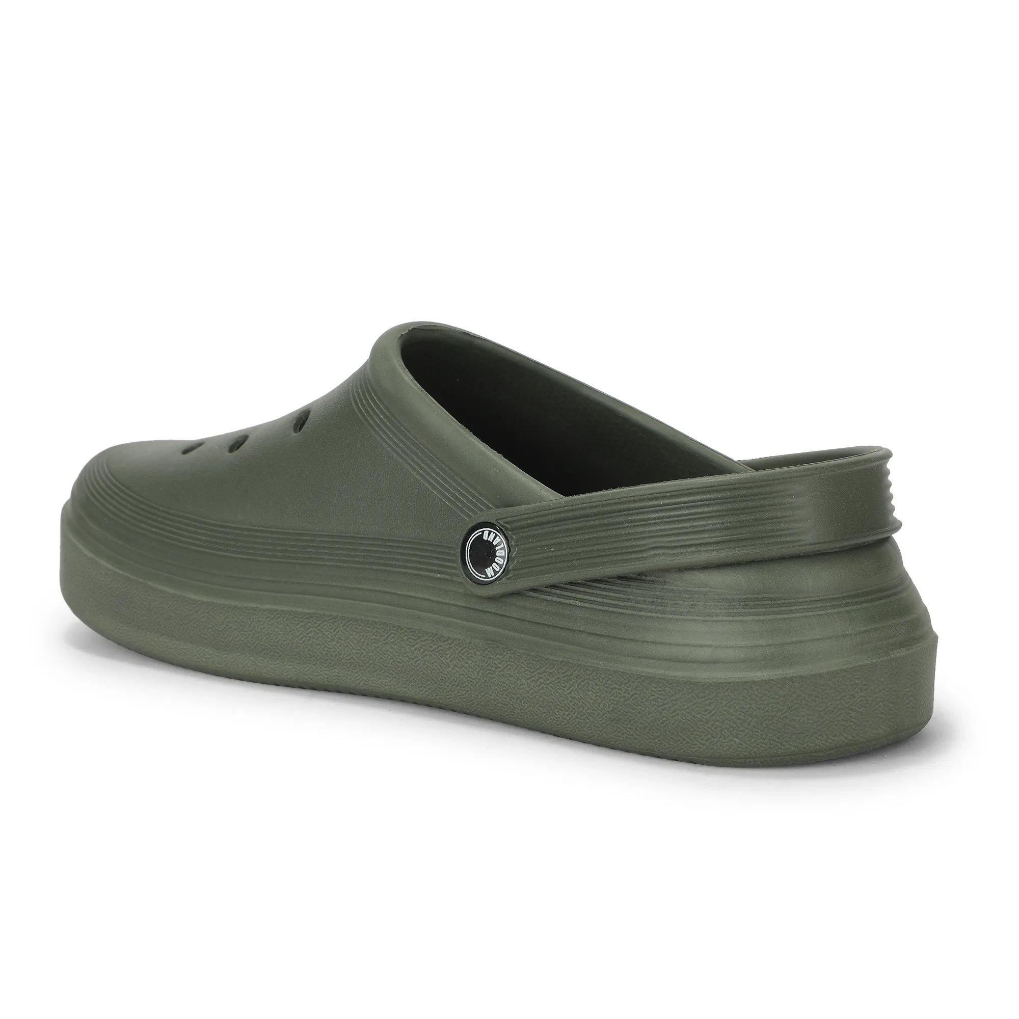 Olive Green  Slippers Sliders For Men - Thumbnail 7