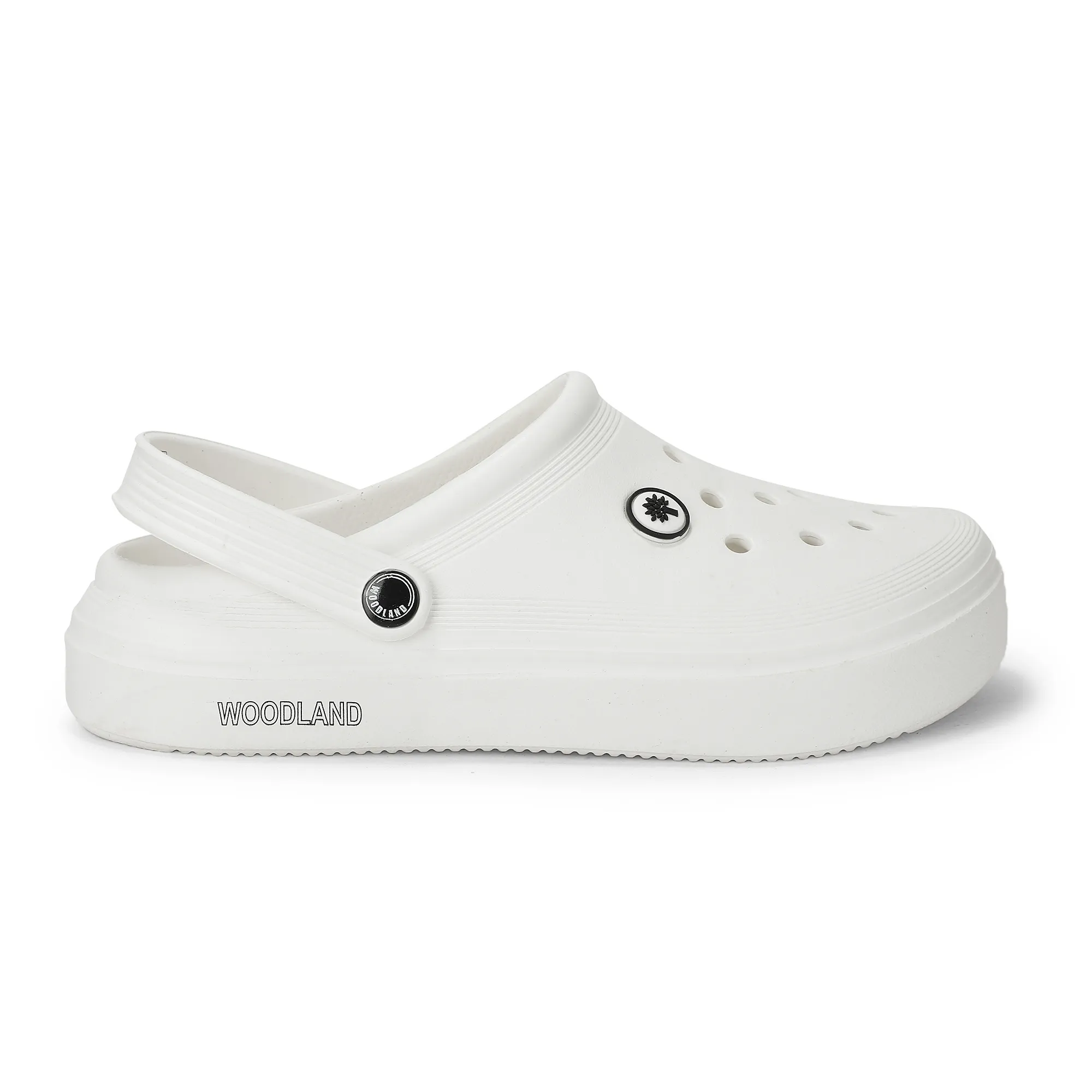 White Slippers Sliders For Men - Thumbnail 2