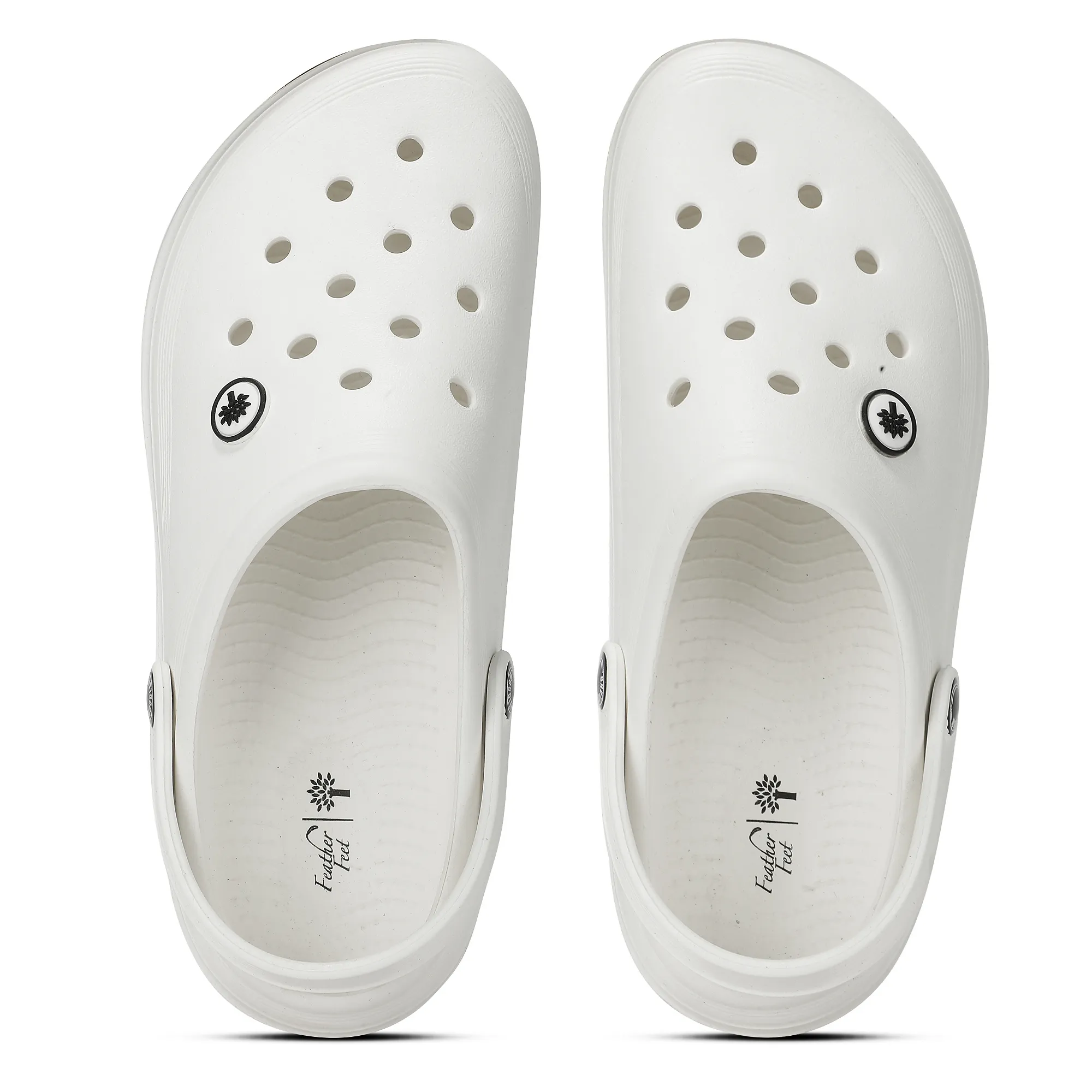 White Slippers Sliders For Men - Thumbnail 5