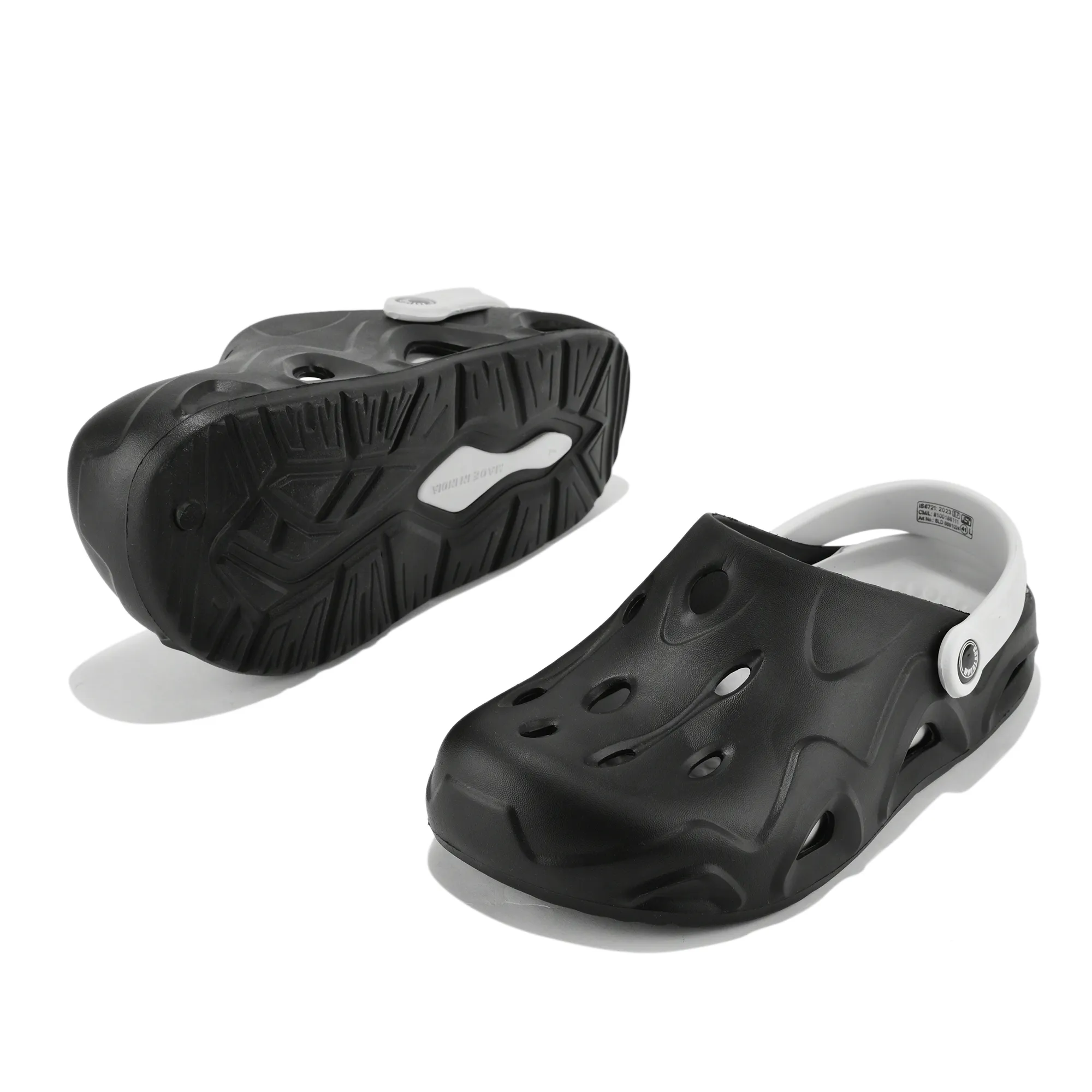 Woodland Black/Lgrey Eva Mens Sliper Slider  - Thumbnail 6