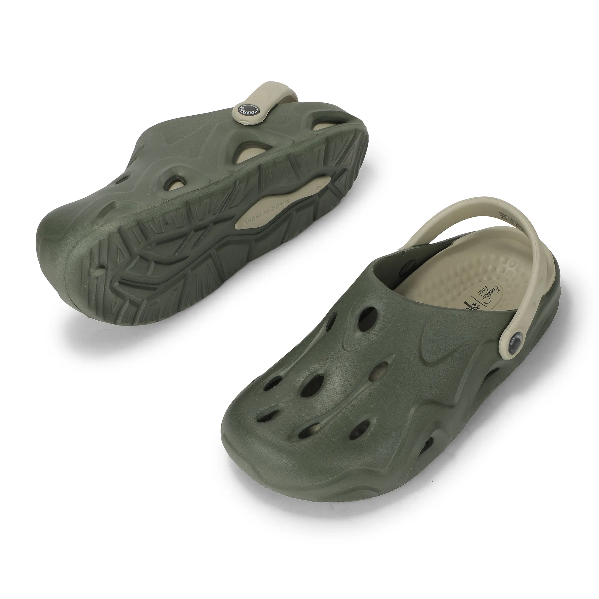 Woodland Olive/Khaki Eva Mens Sliper Slider  - Thumbnail 6