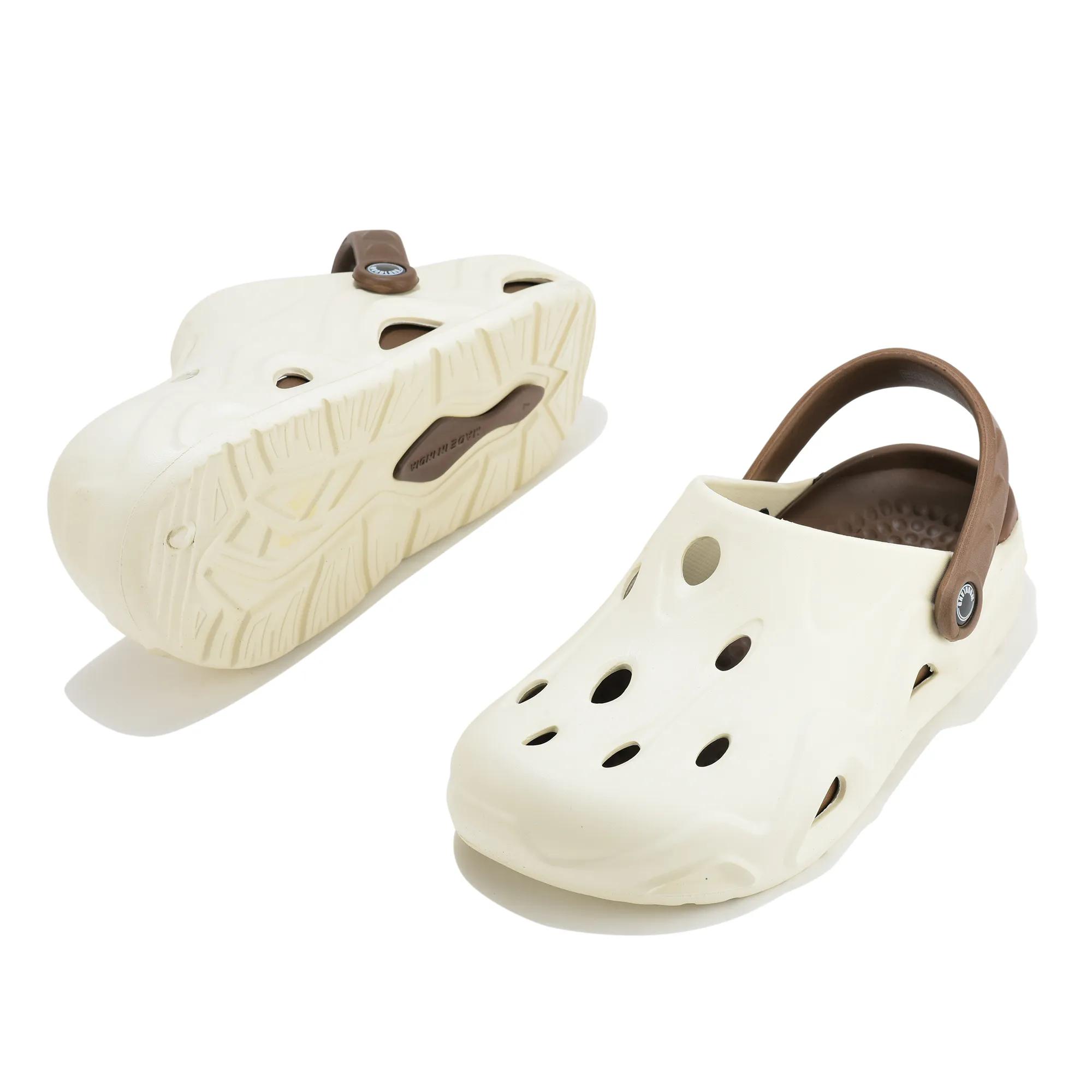 Woodland OWhite/Brown Eva Mens Sliper Slider  - Thumbnail 6