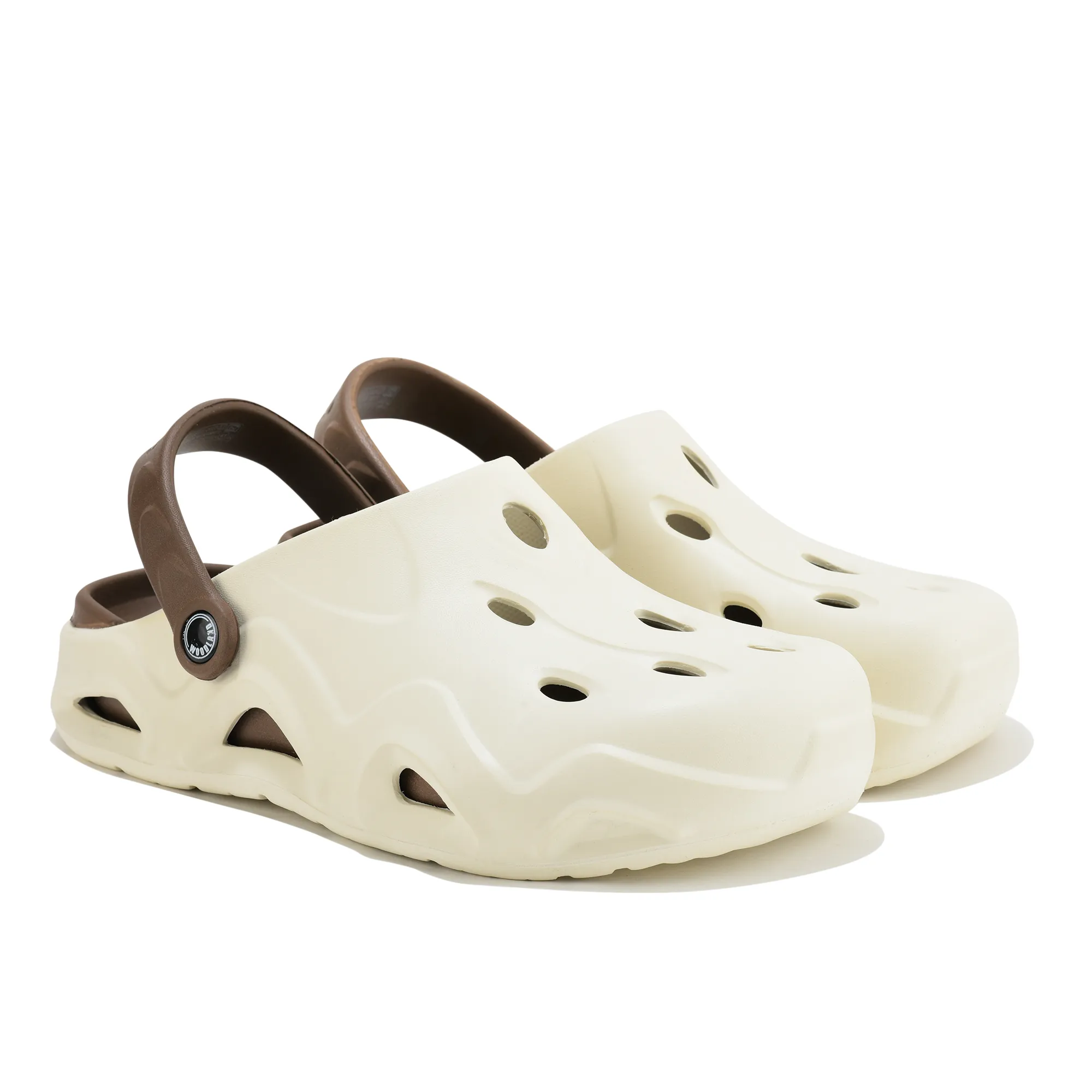 Woodland OWhite/Brown Eva Mens Sliper Slider  - Thumbnail 8