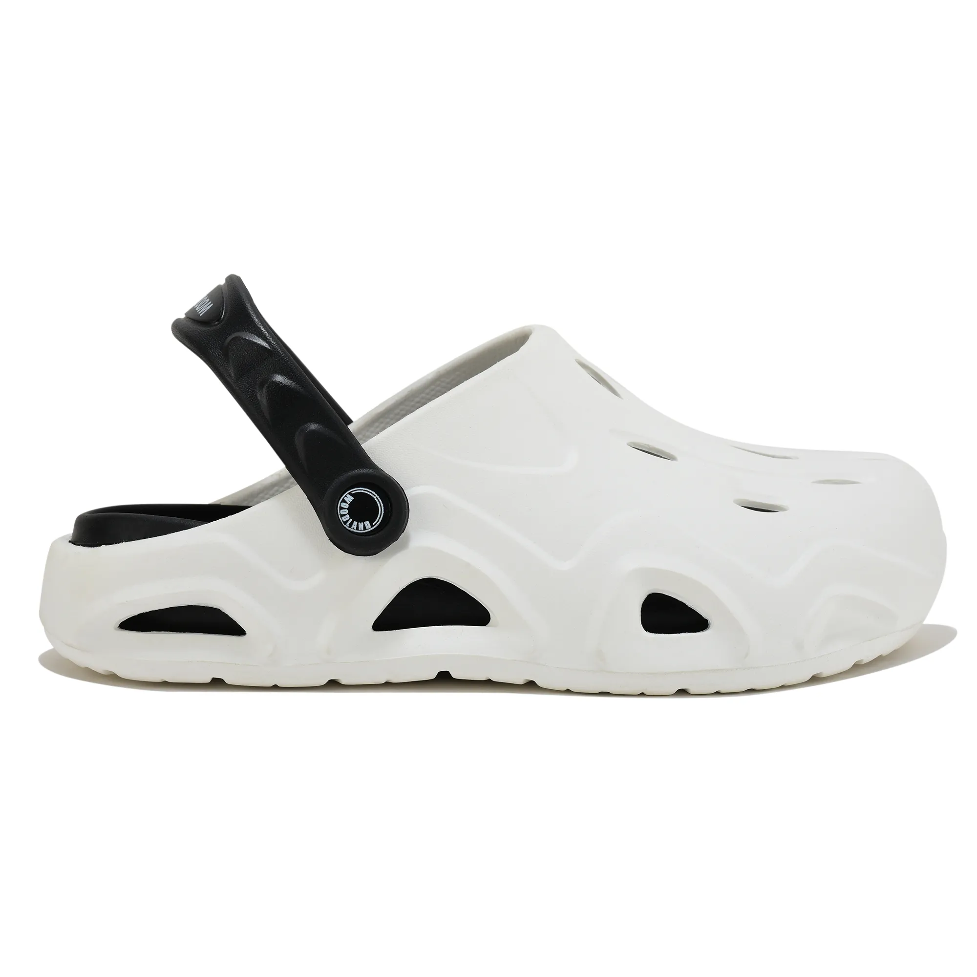 Woodland White/Black Eva Mens Sliper Slider  - Thumbnail 2