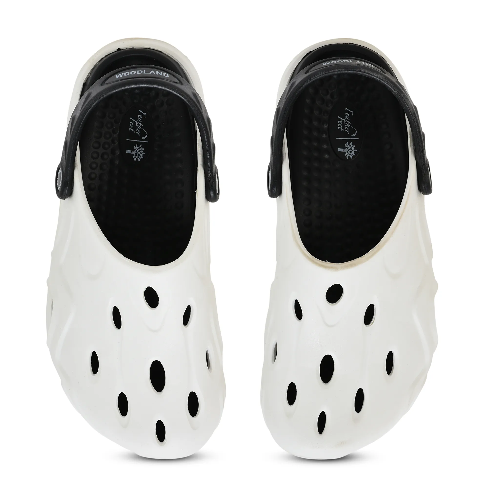 Woodland White/Black Eva Mens Sliper Slider  - Thumbnail 5