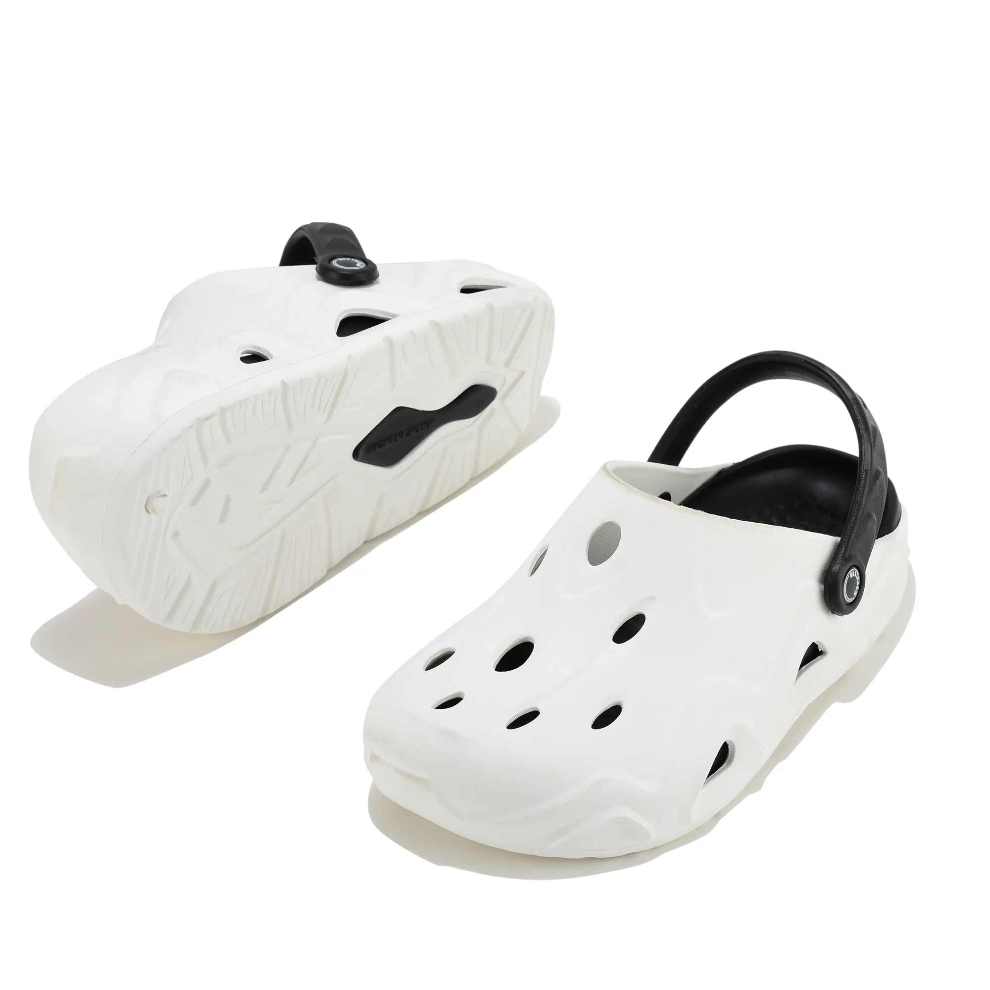 Woodland White/Black Eva Mens Sliper Slider  - Thumbnail 6