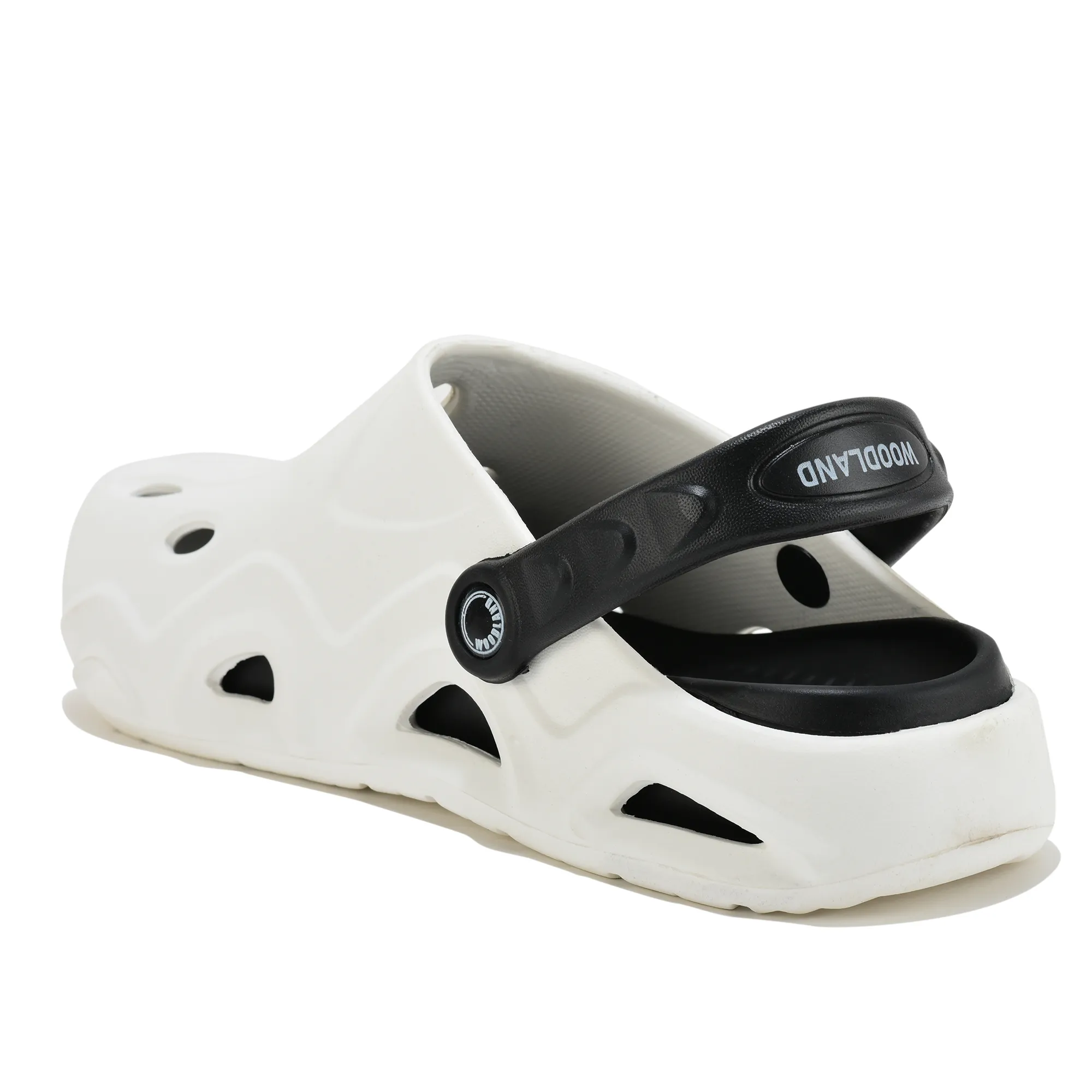 Woodland White/Black Eva Mens Sliper Slider  - Thumbnail 7