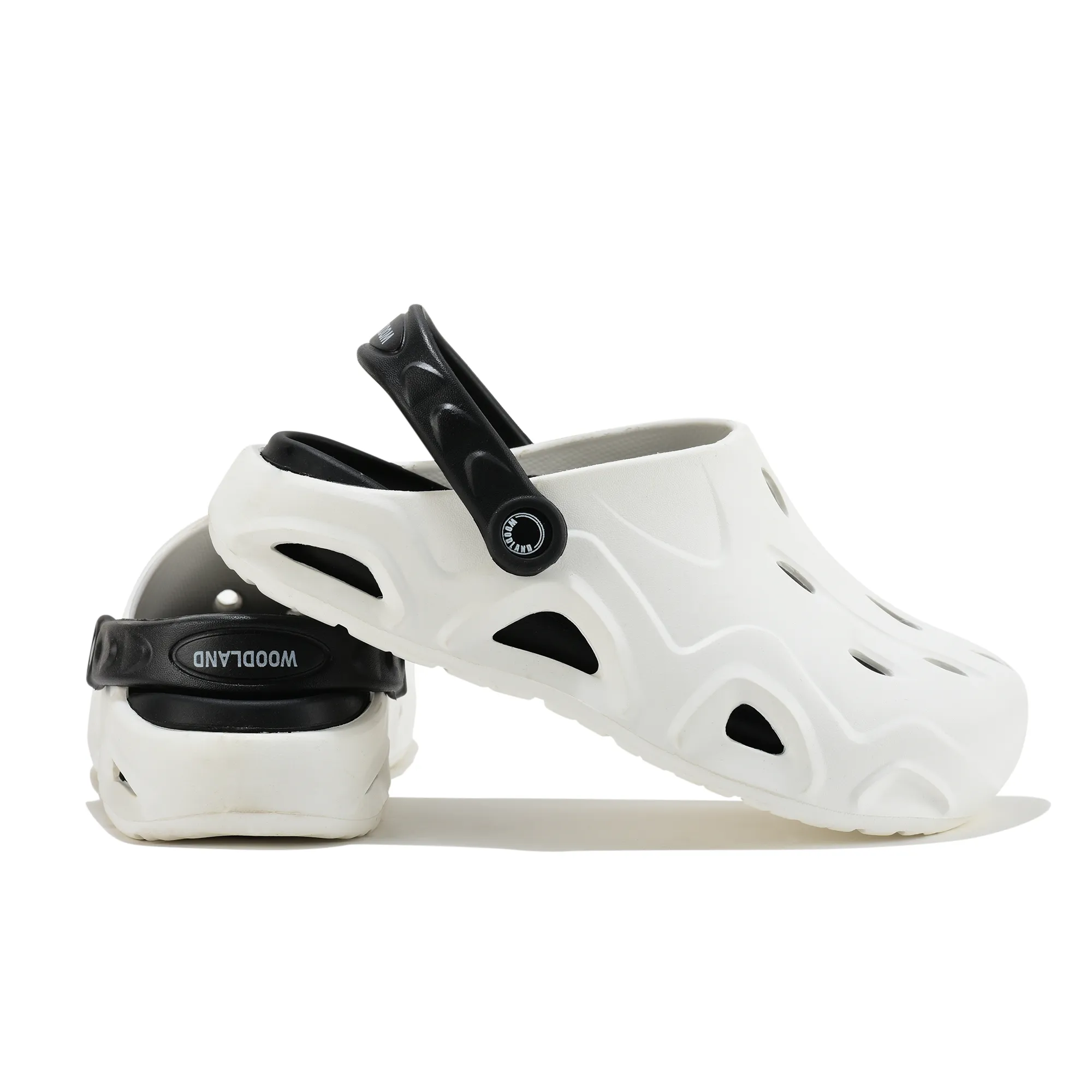 Woodland White/Black Eva Mens Sliper Slider  - Thumbnail 10