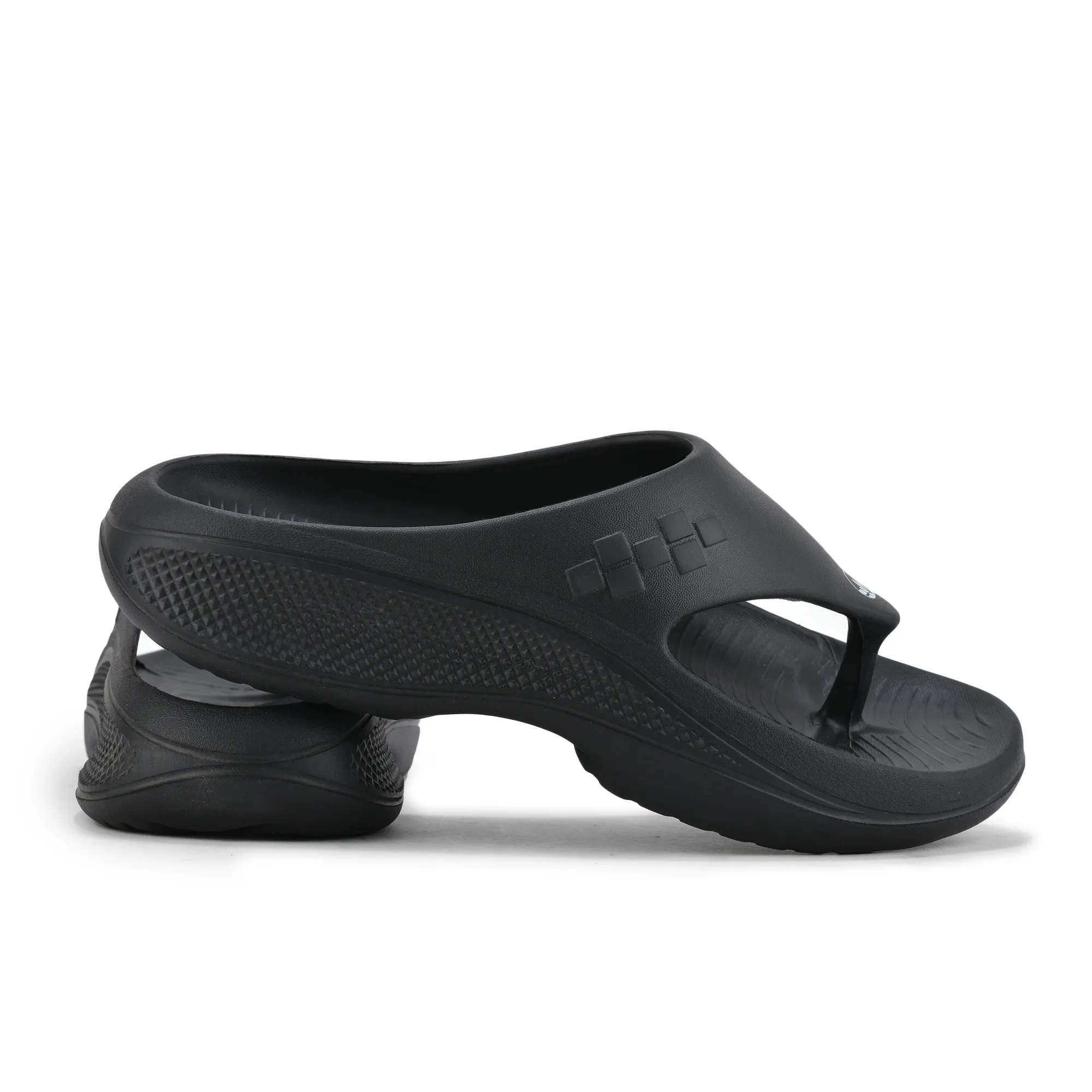 Woodland Black Eva Mens Sports Slippers - Thumbnail 10