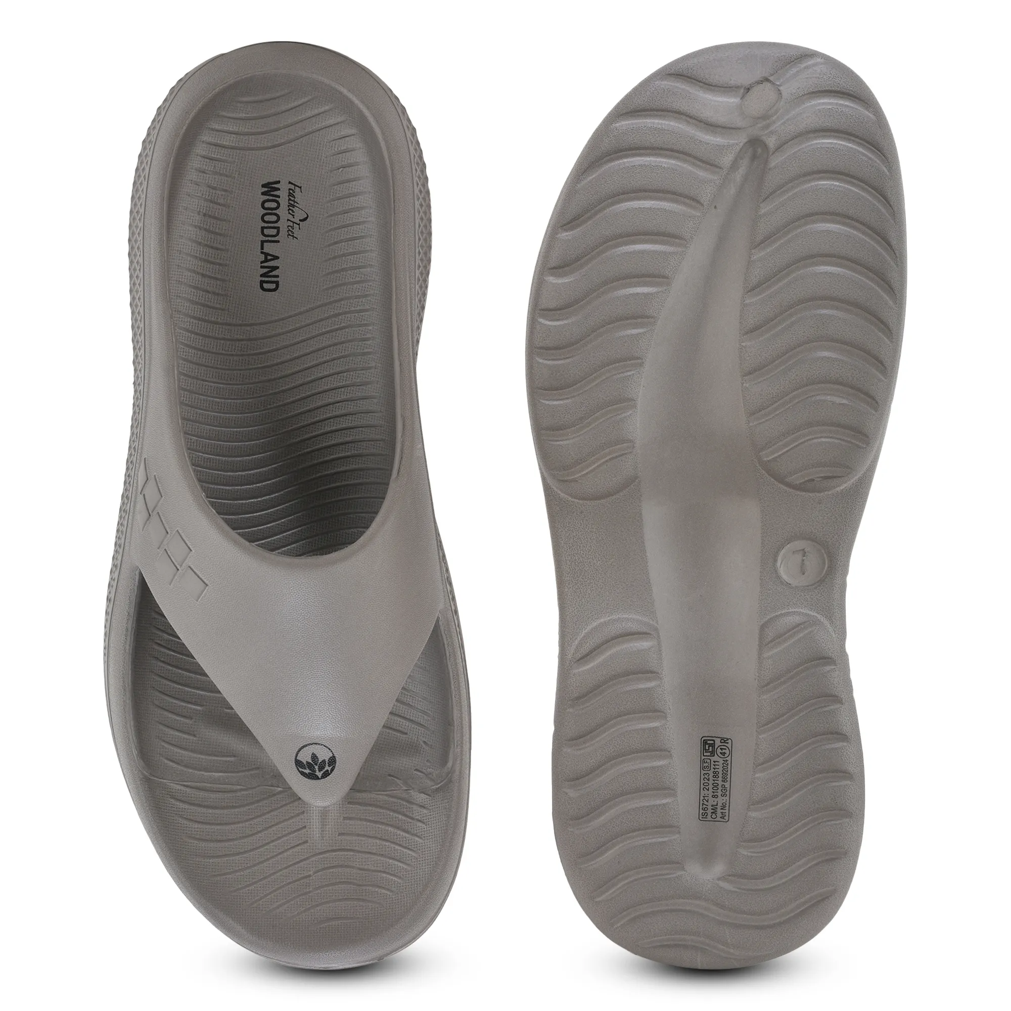Woodland Pale Brown Eva Mens Sports Slippers - Thumbnail 9