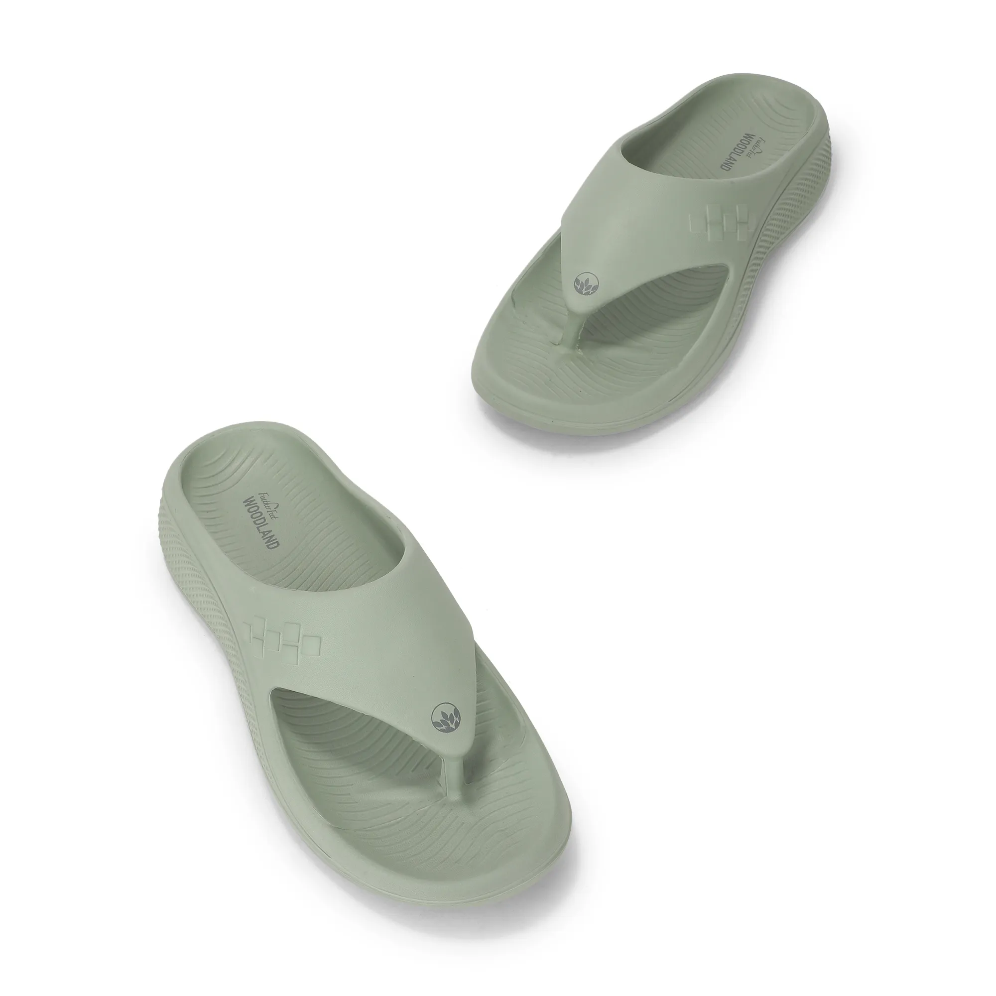 Woodland Green Eva Mens Sports Slippers - Thumbnail 4