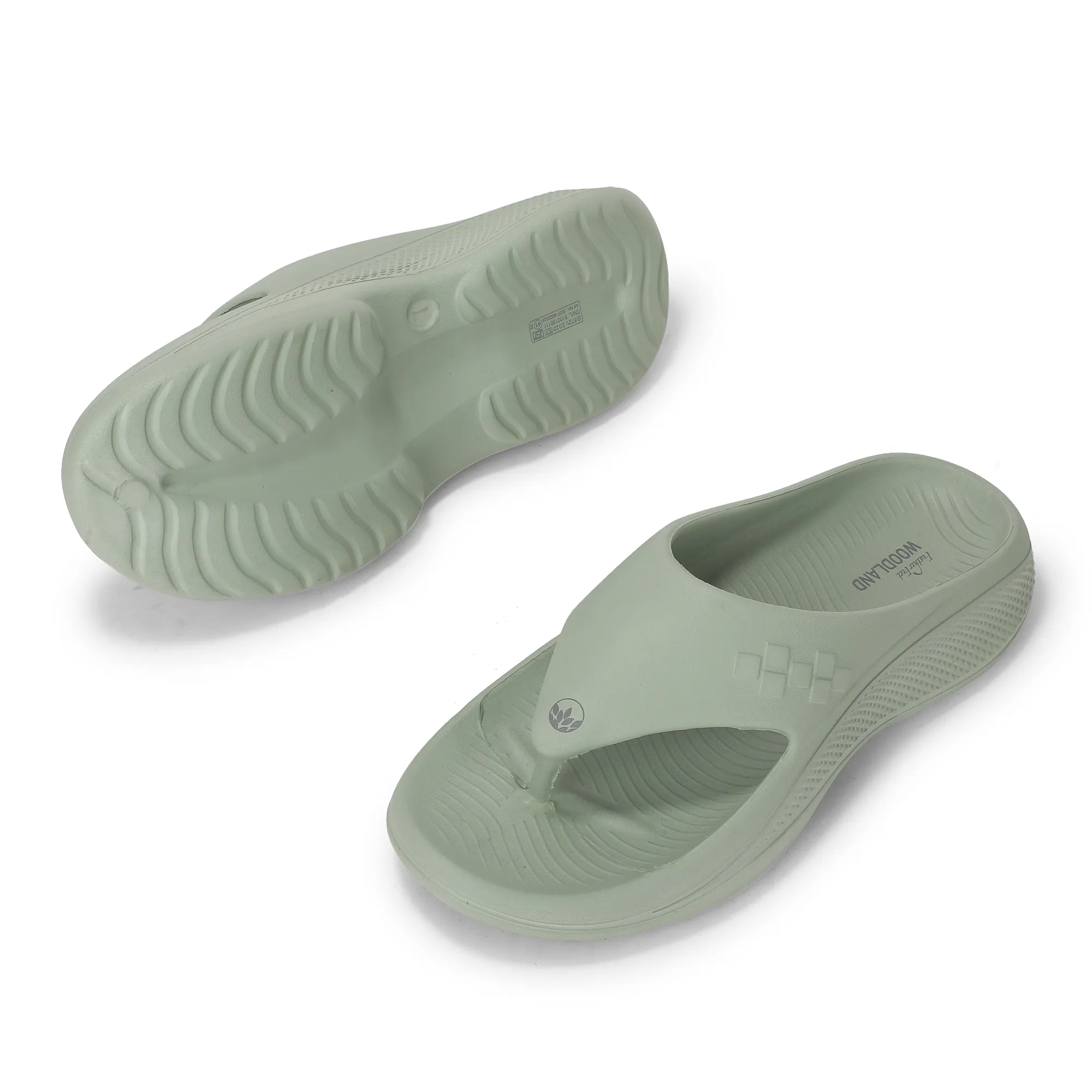 Woodland Green Eva Mens Sports Slippers - Thumbnail 6