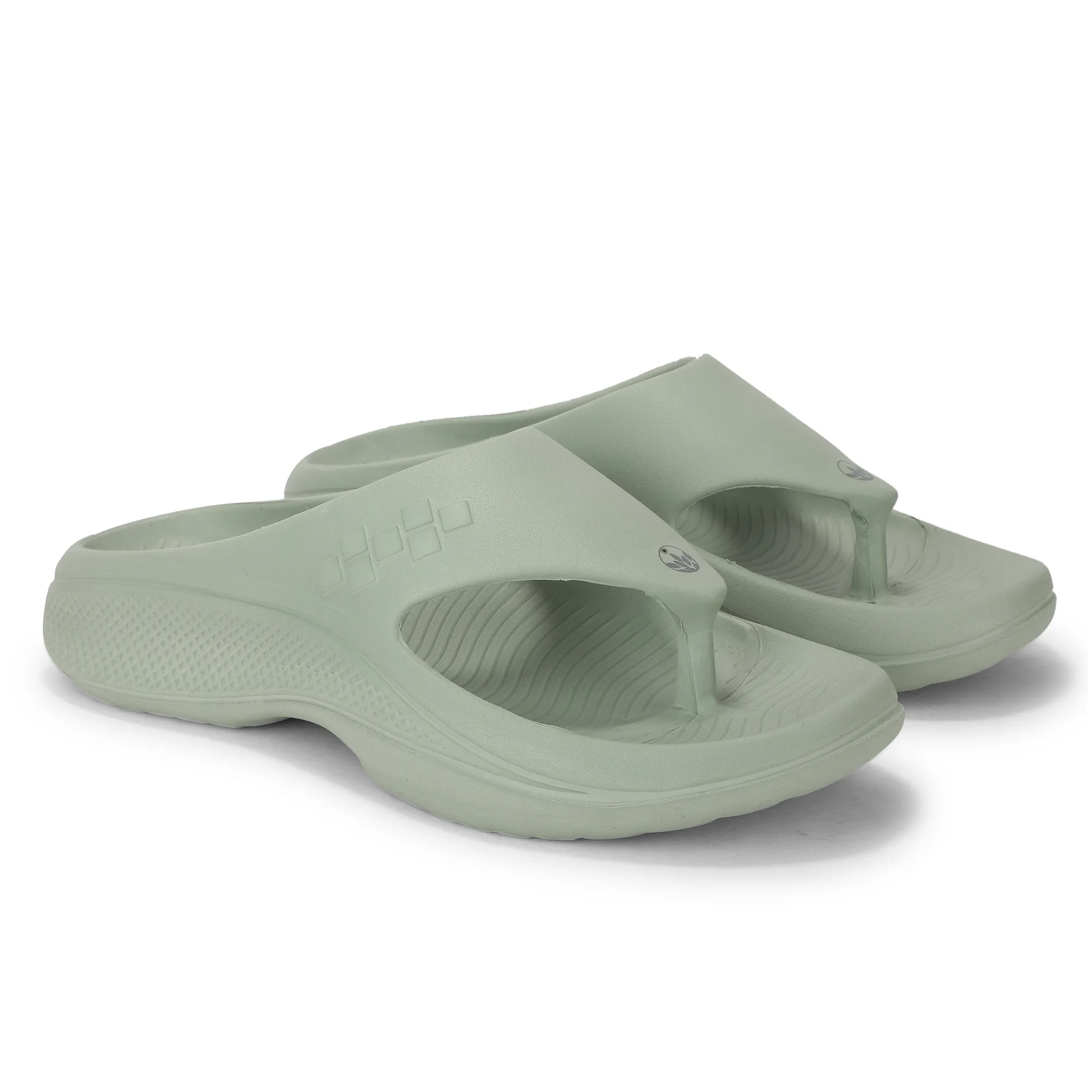 Woodland Green Eva Mens Sports Slippers - Thumbnail 8