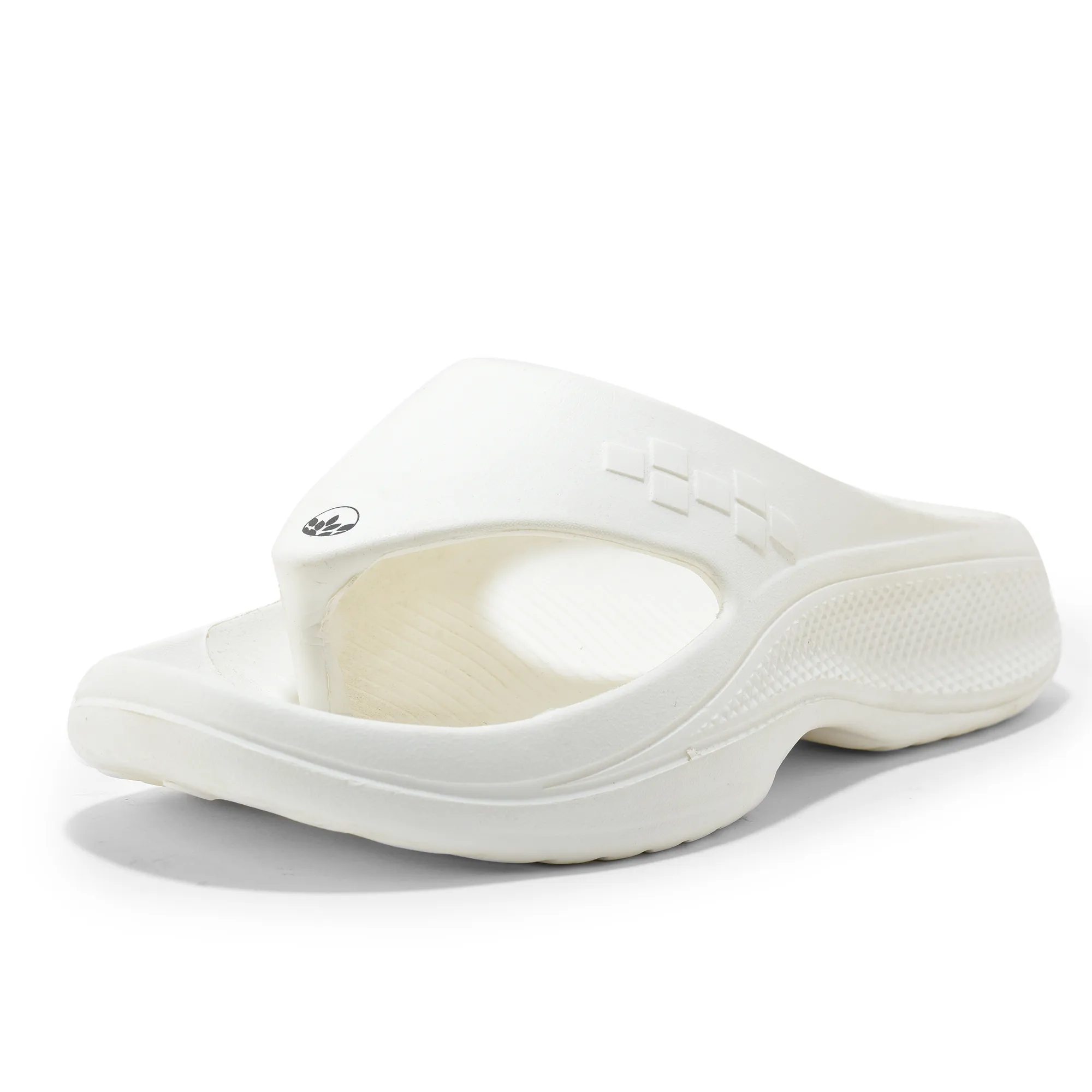 Woodland White Eva Mens Sports Slippers - Thumbnail 3