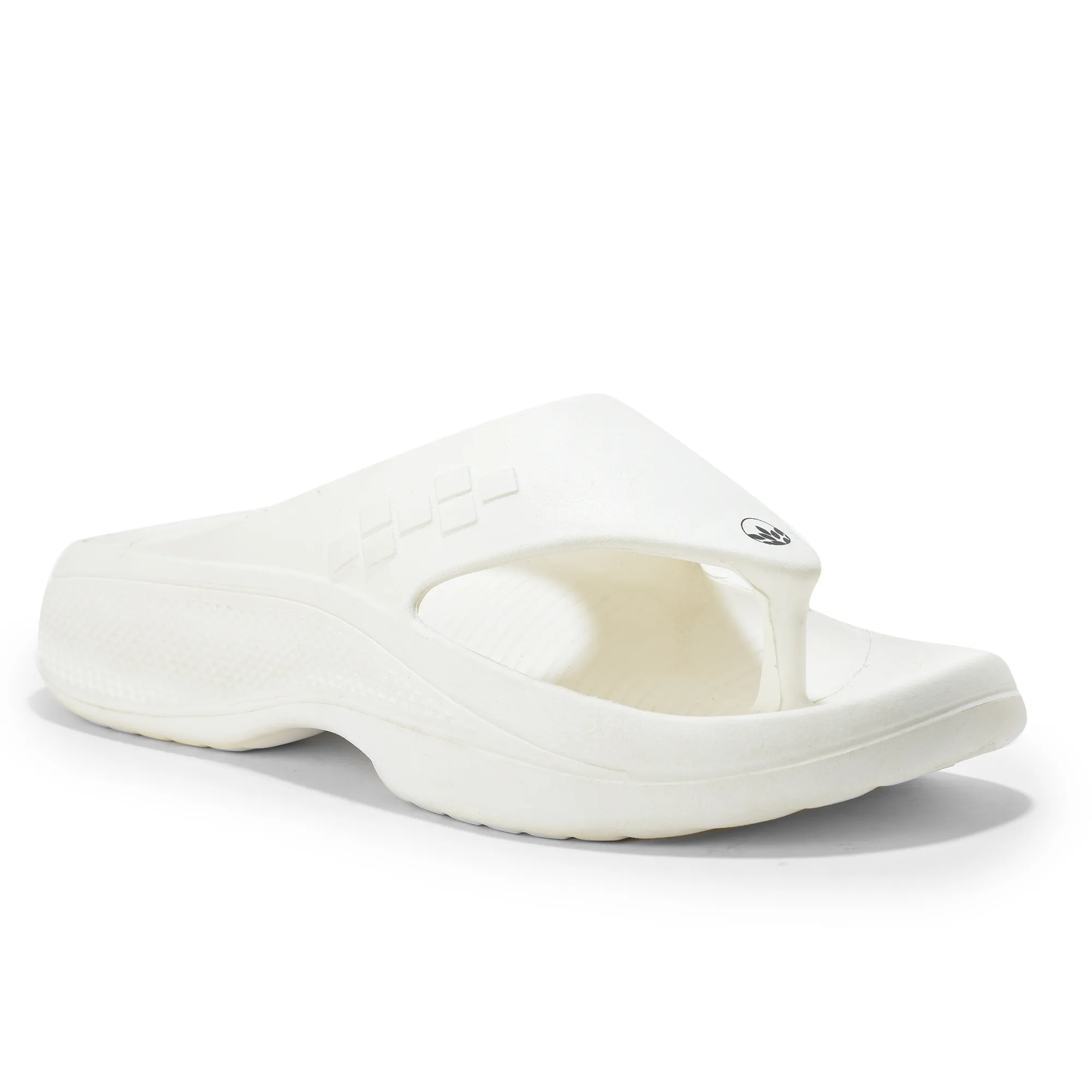 Woodland White Eva Mens Sports Slippers - Thumbnail 4