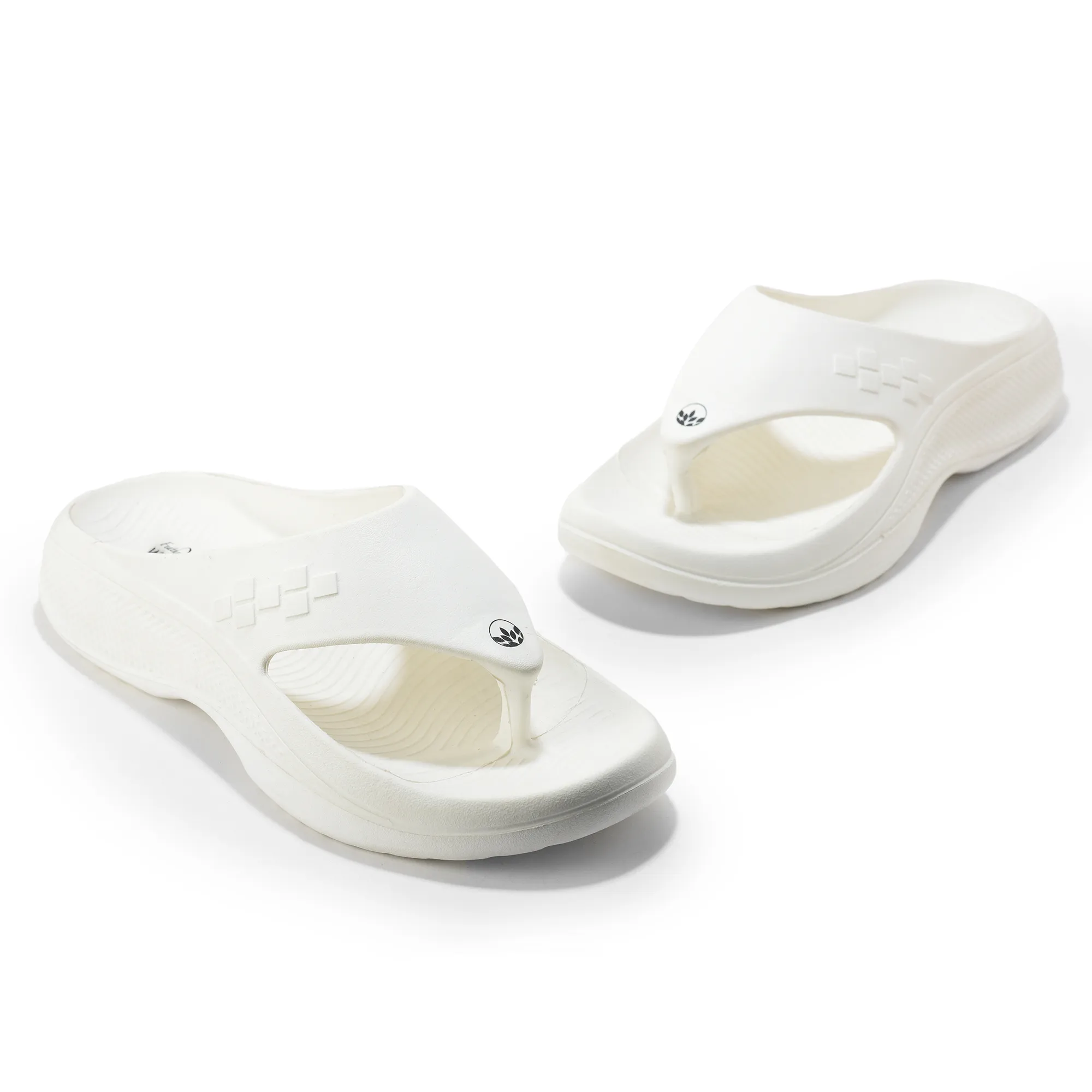 Woodland White Eva Mens Sports Slippers - Thumbnail 5