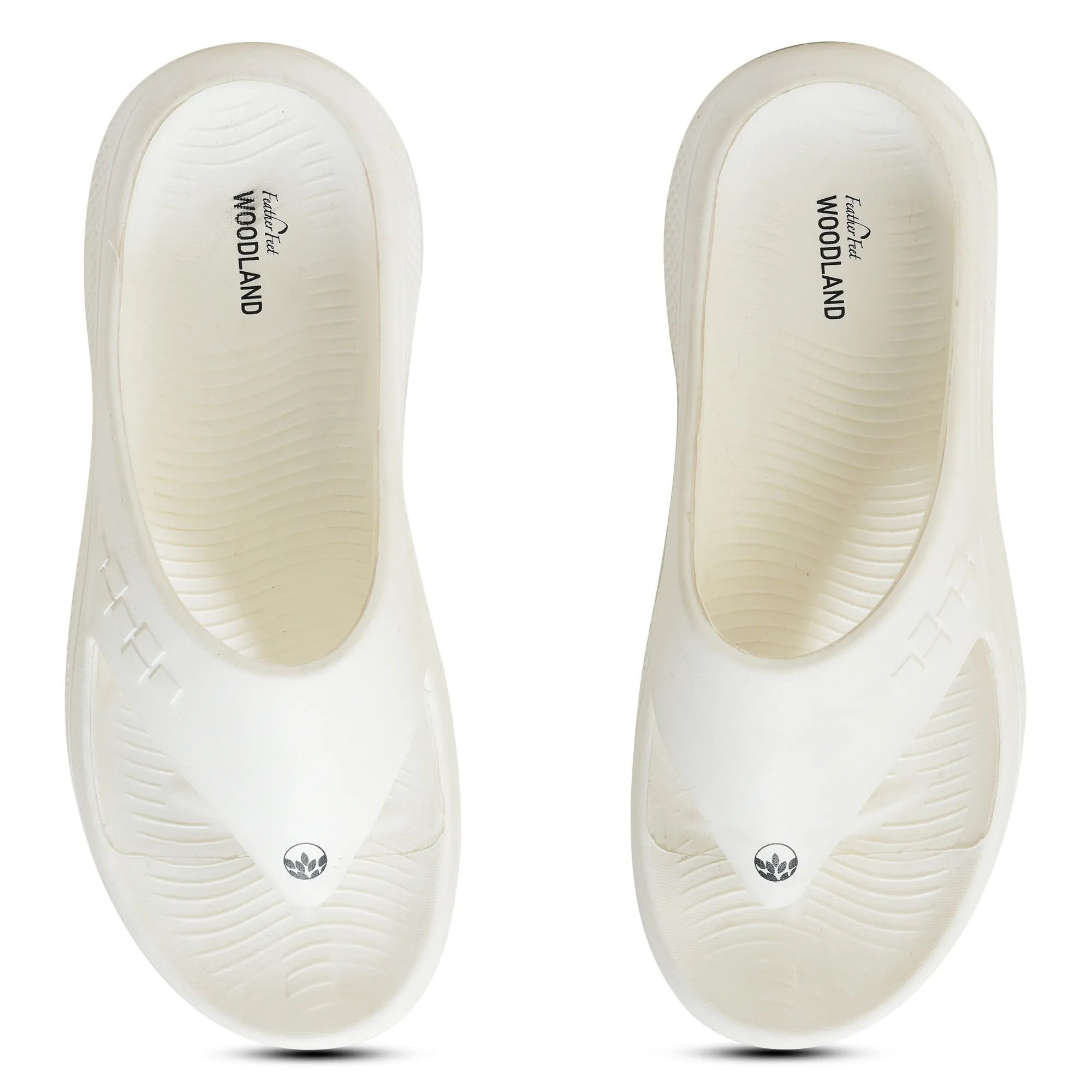 Woodland White Eva Mens Sports Slippers - Thumbnail 7