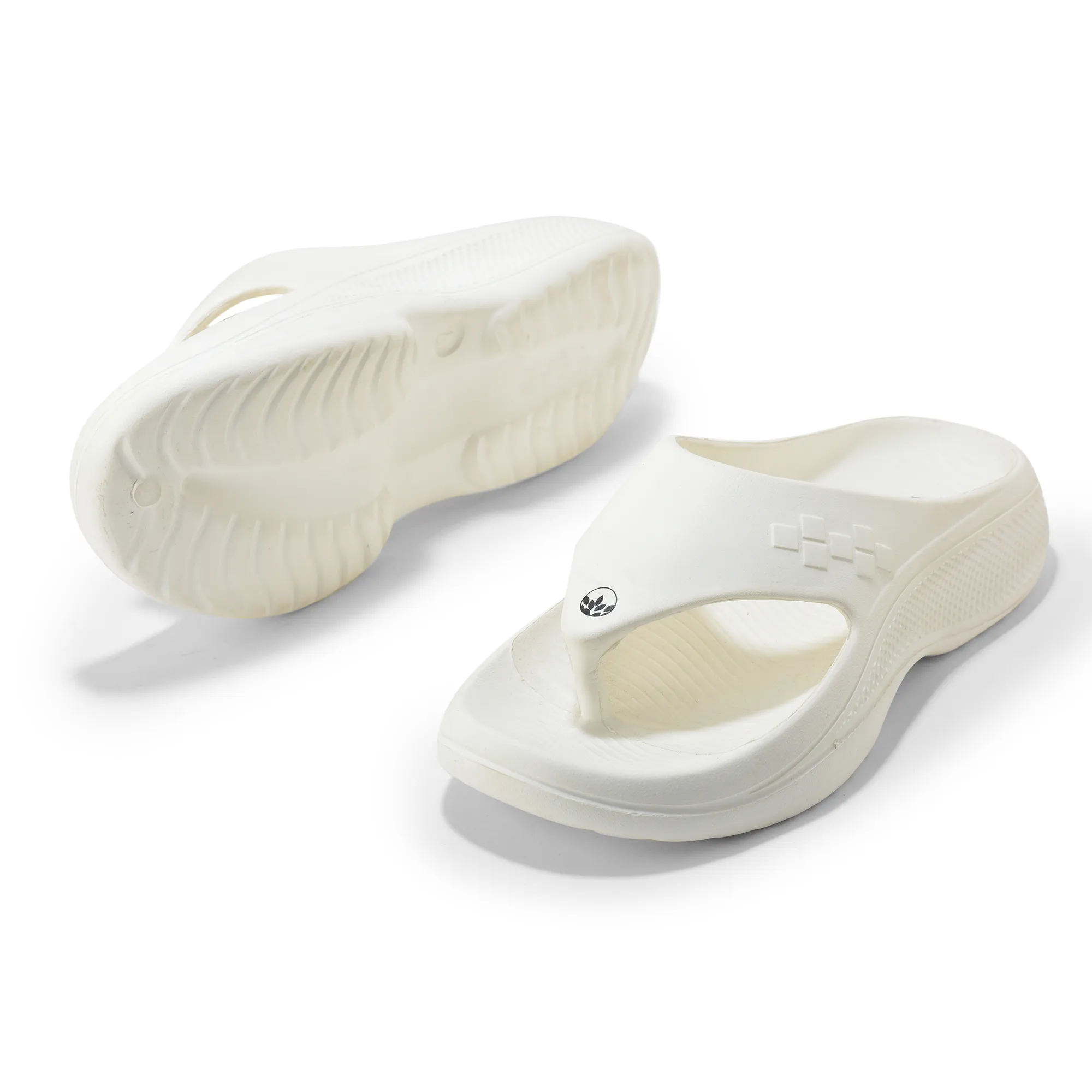 Woodland White Eva Mens Sports Slippers - Thumbnail 8