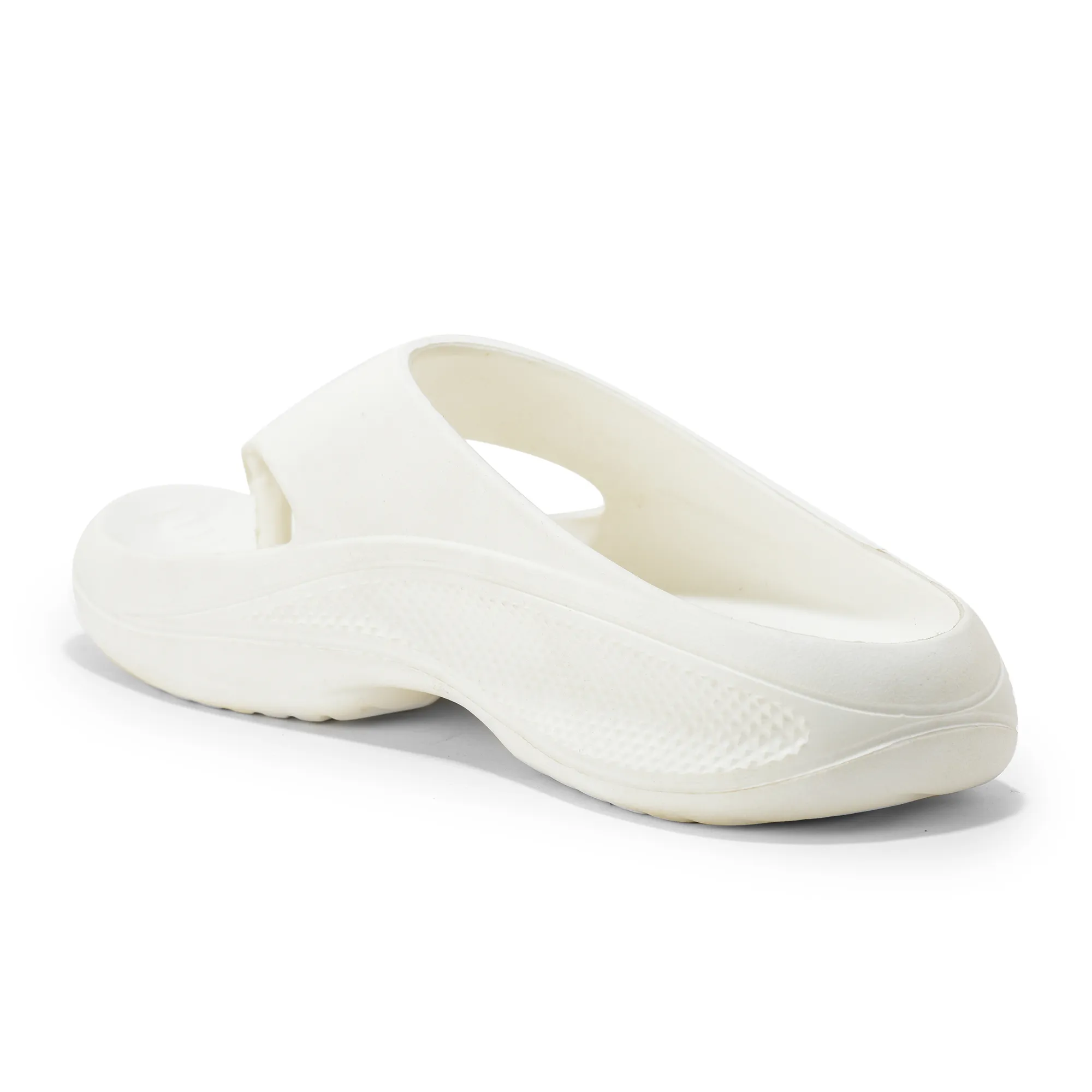 Woodland White Eva Mens Sports Slippers - Thumbnail 9
