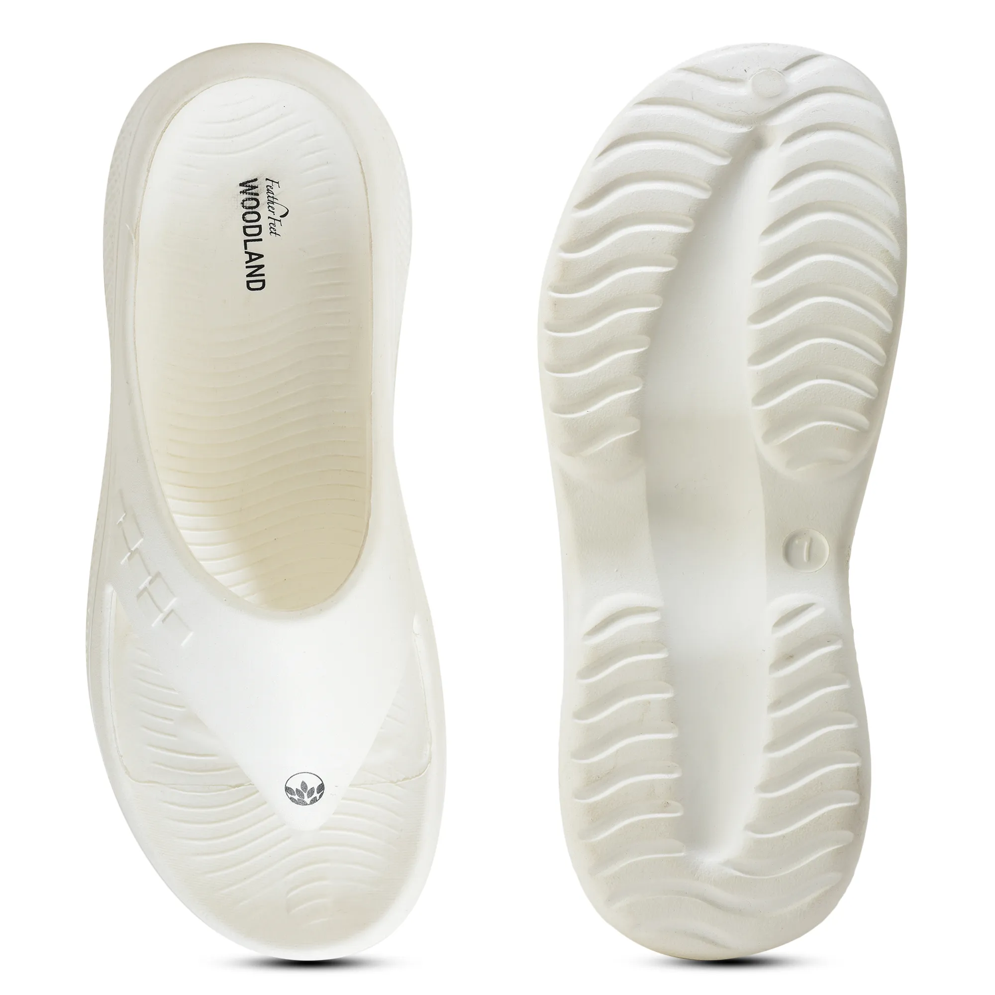 Woodland White Eva Mens Sports Slippers - Thumbnail 11