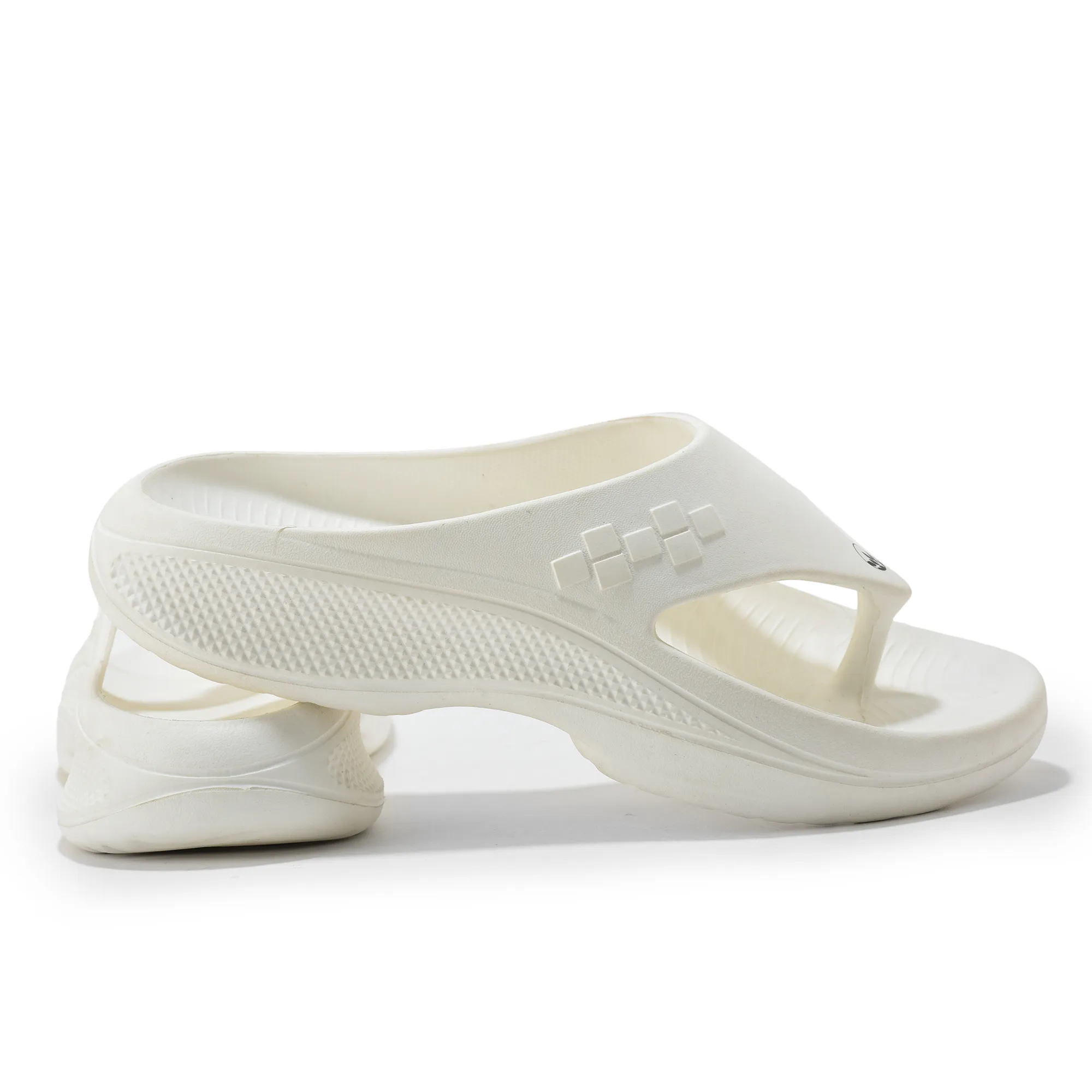 Woodland White Eva Mens Sports Slippers - Thumbnail 12