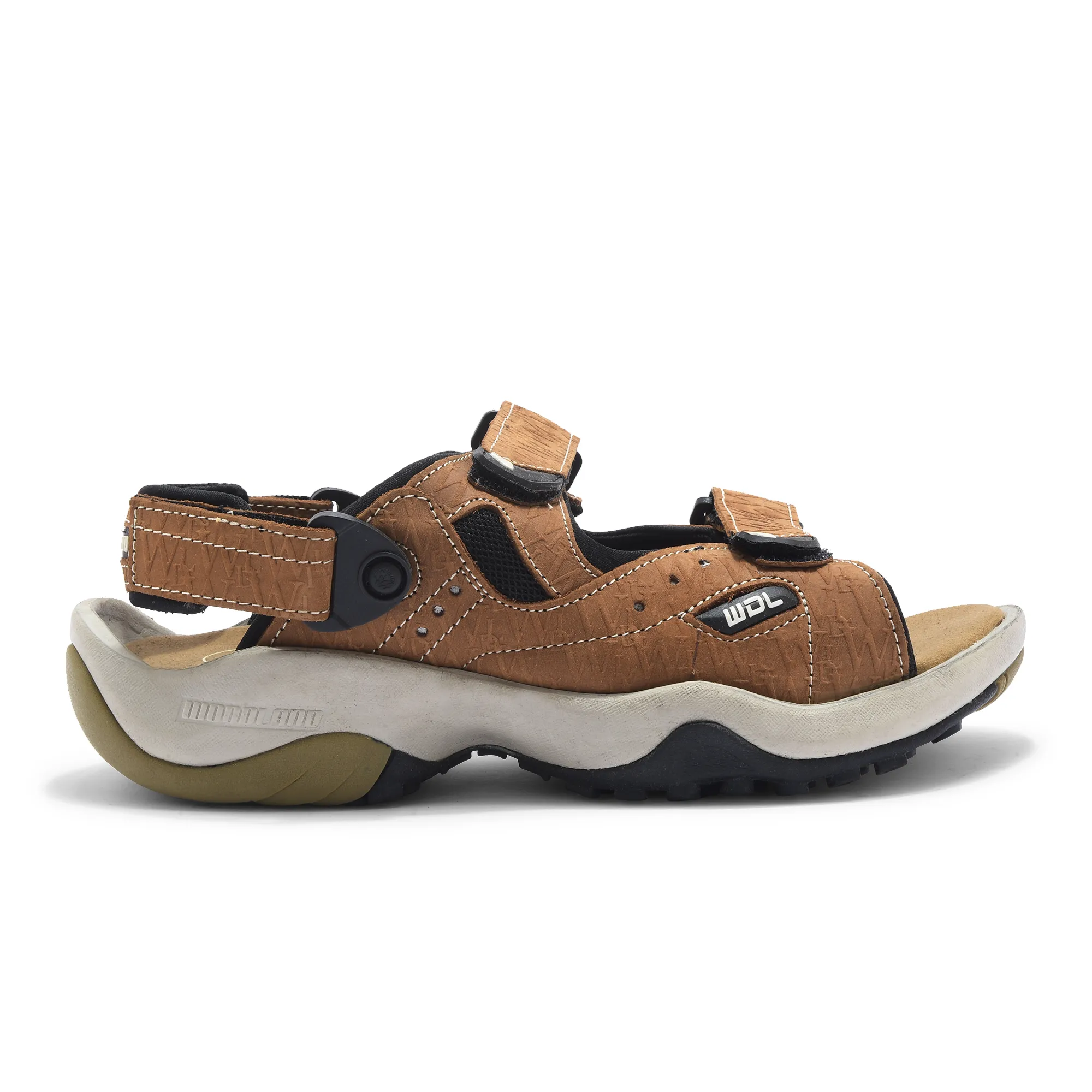 Woodland Men Cashew Brown Sandals - Image 1