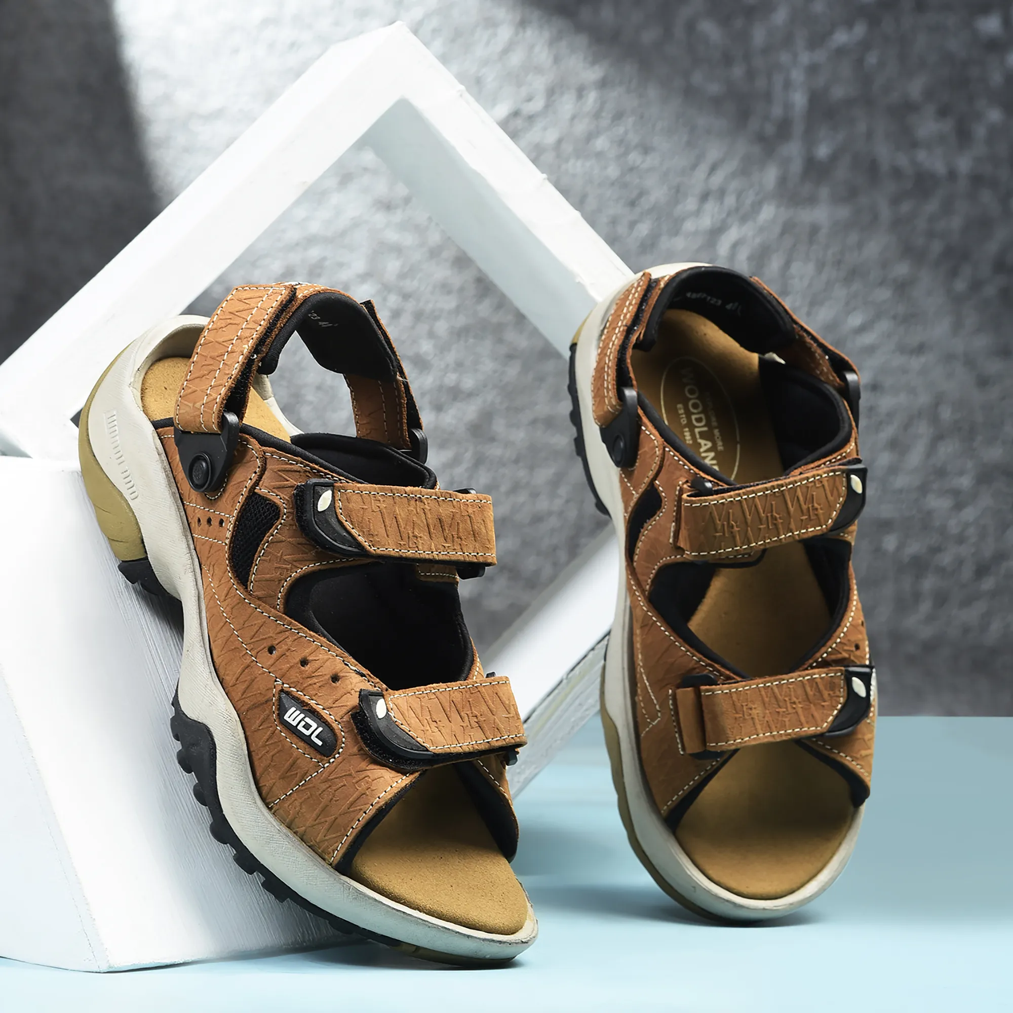 Woodland Men Cashew Brown Sandals - Thumbnail 9