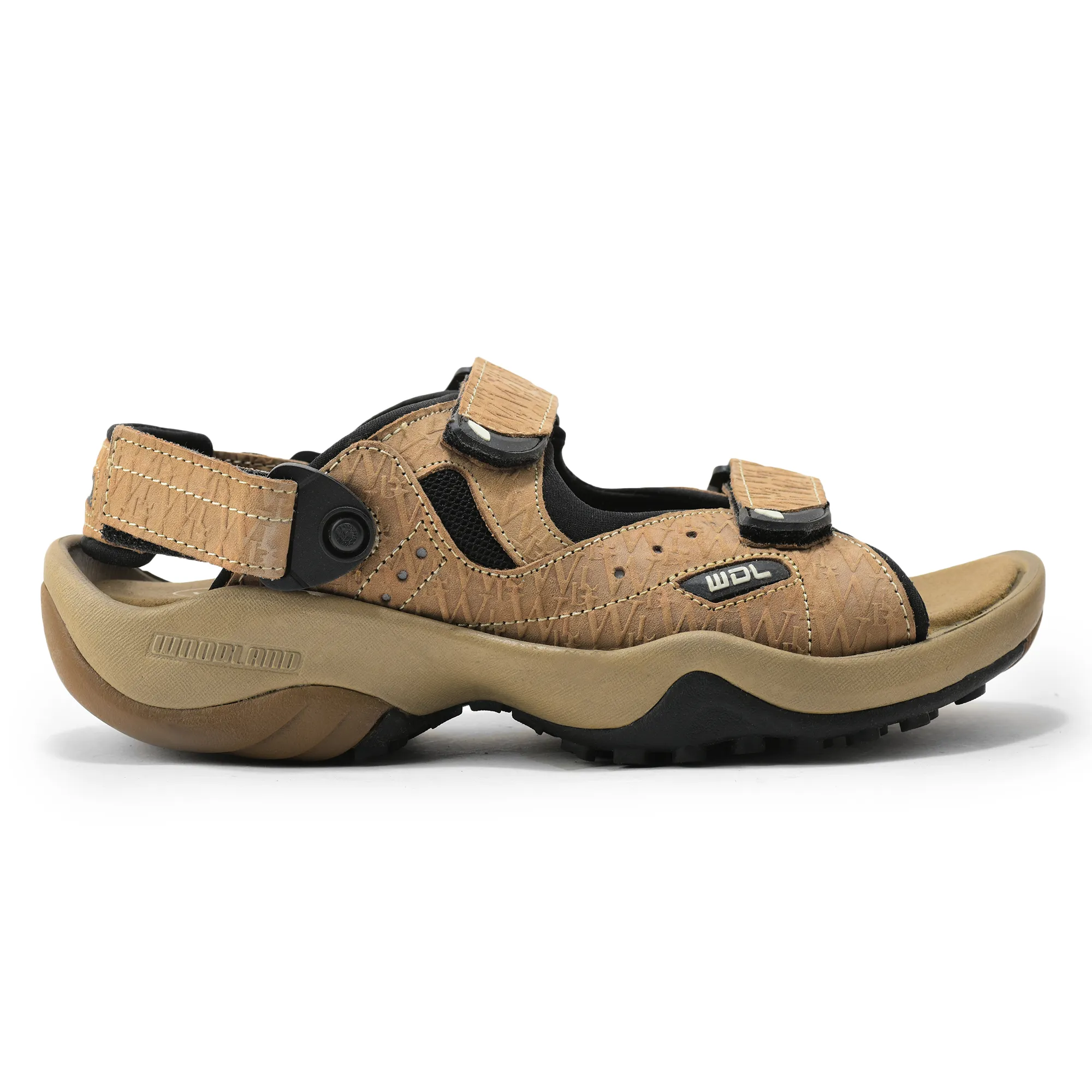 Woodland Men Dubai Khaki Sandals - Thumbnail 2