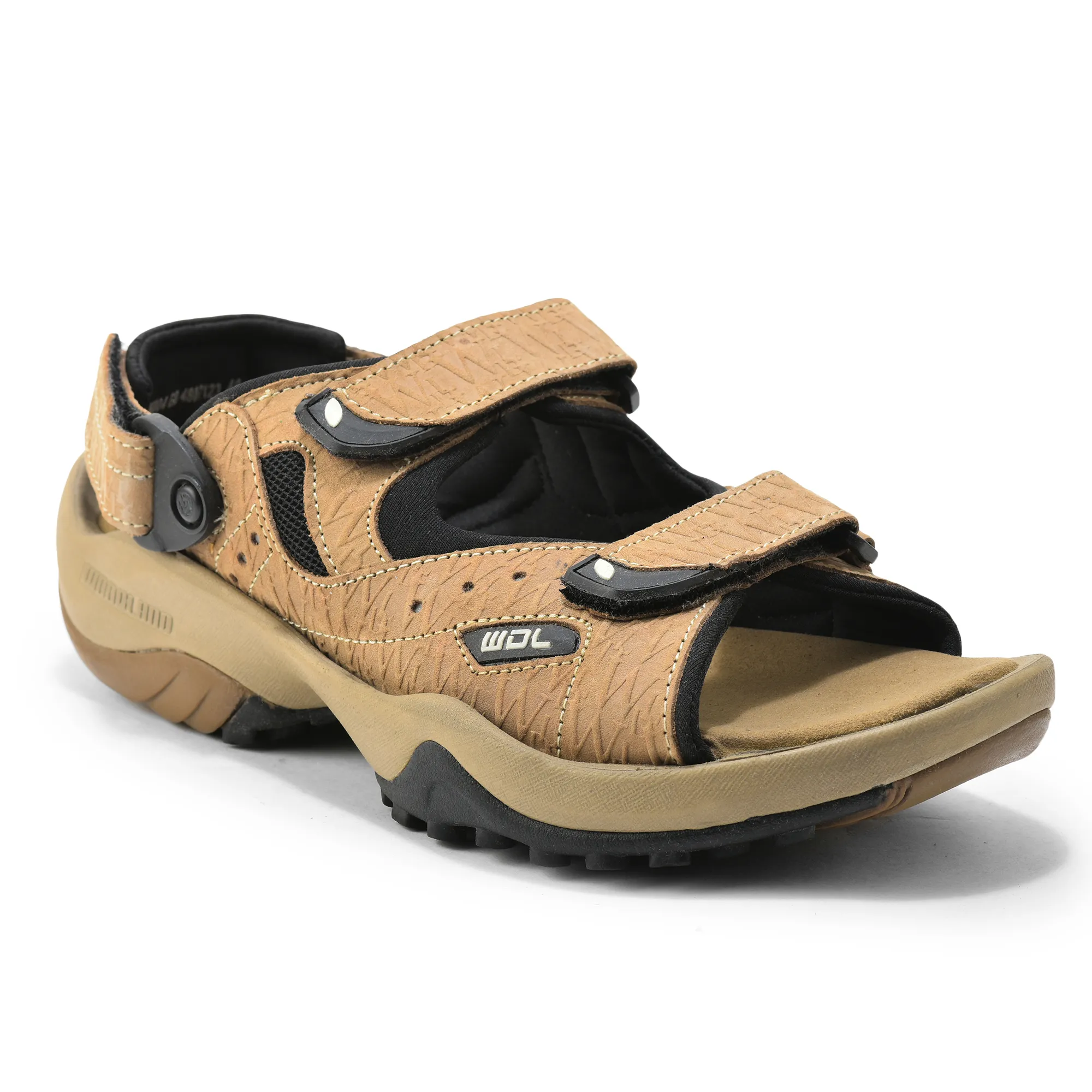Woodland Men Dubai Khaki Sandals - Thumbnail 3
