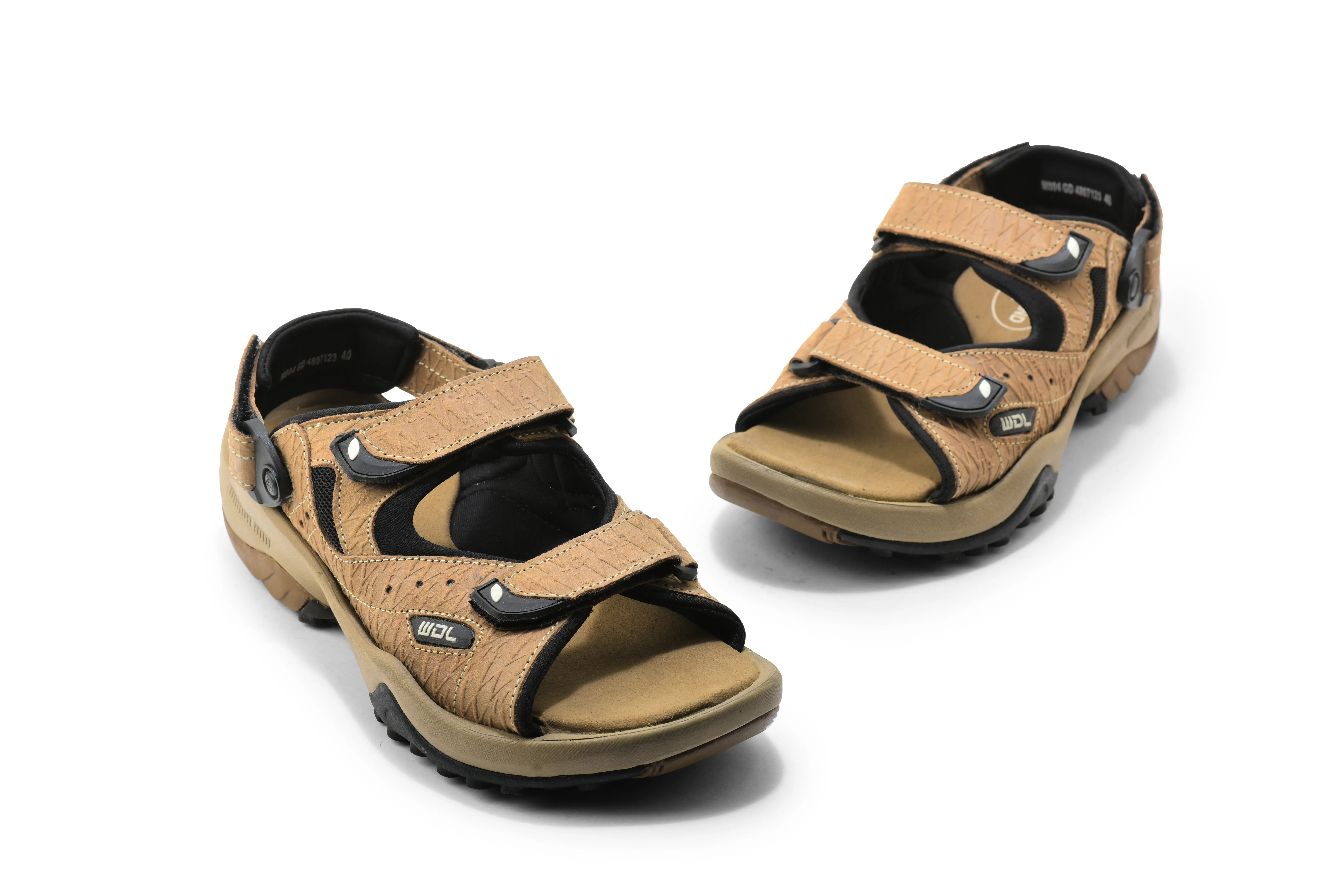 Woodland Men Dubai Khaki Sandals - Thumbnail 4