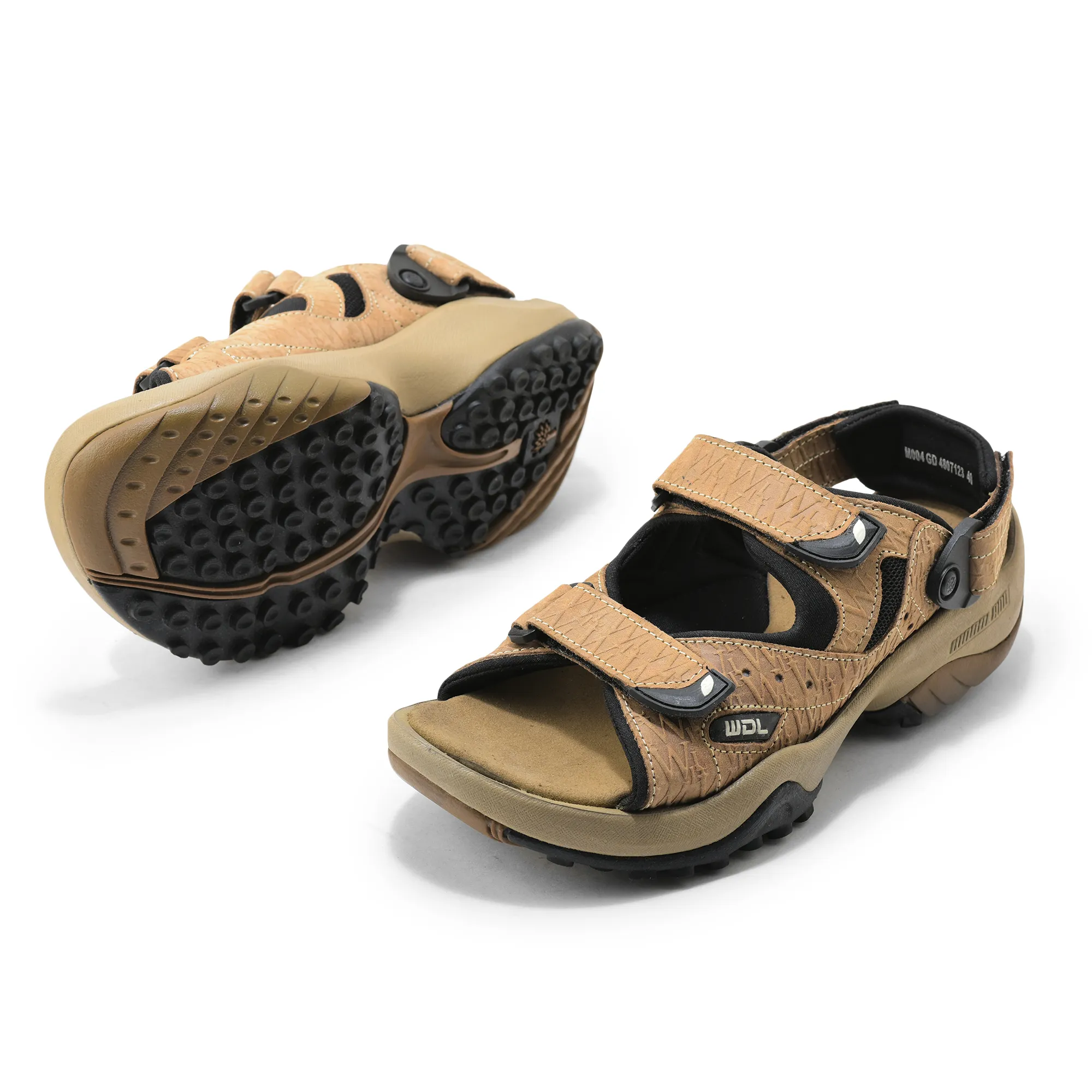 Woodland Men Dubai Khaki Sandals - Thumbnail 6
