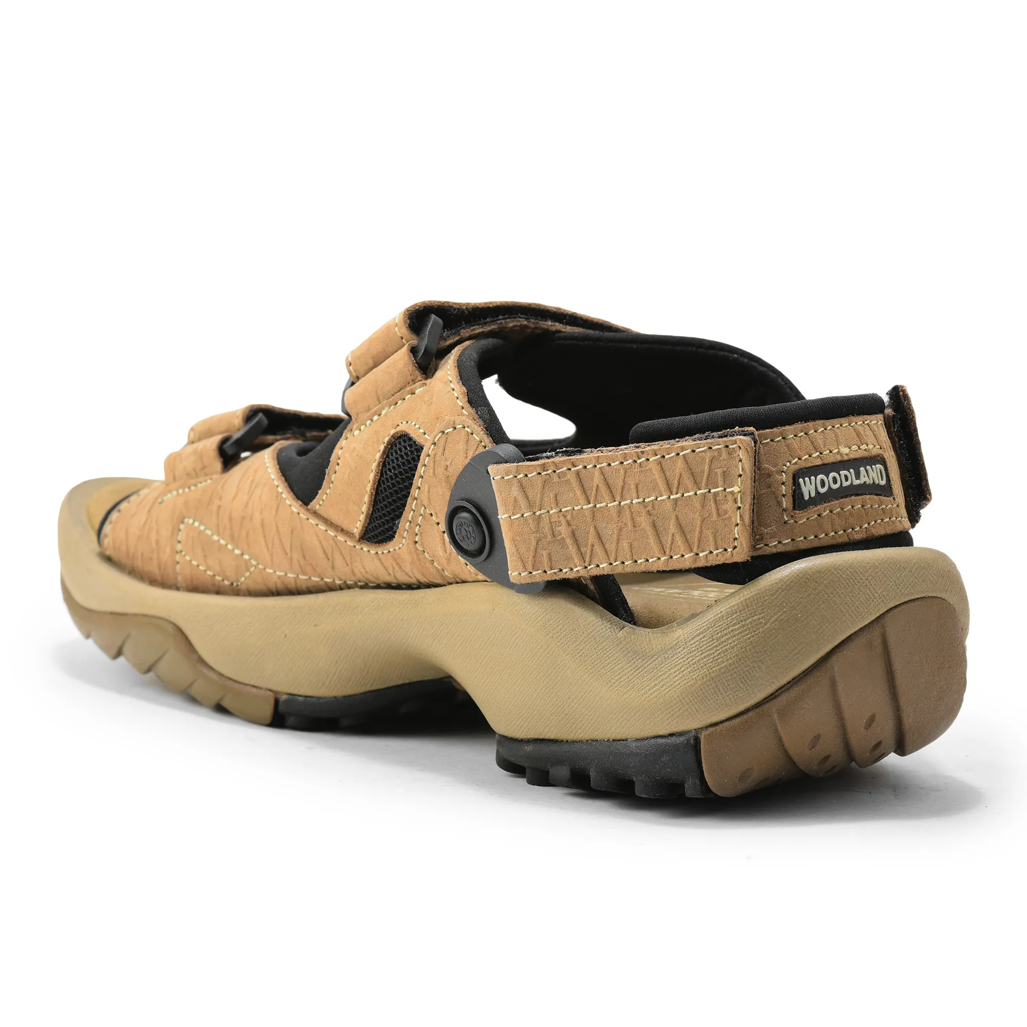 Woodland Men Dubai Khaki Sandals - Thumbnail 7