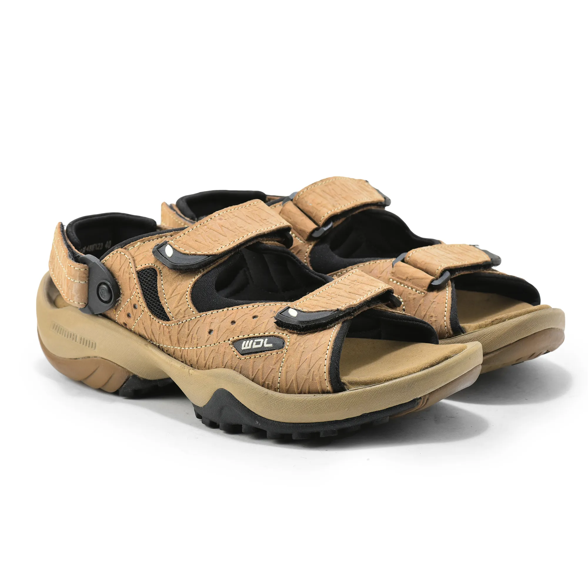Woodland Men Dubai Khaki Sandals - Thumbnail 8