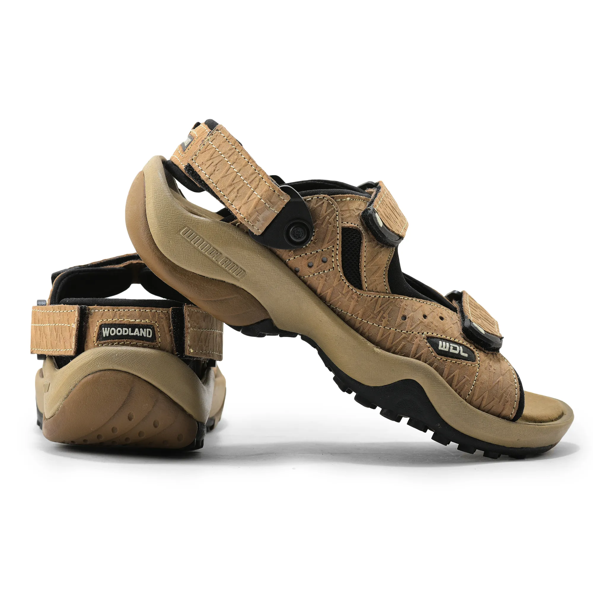 Woodland Men Dubai Khaki Sandals - Thumbnail 10