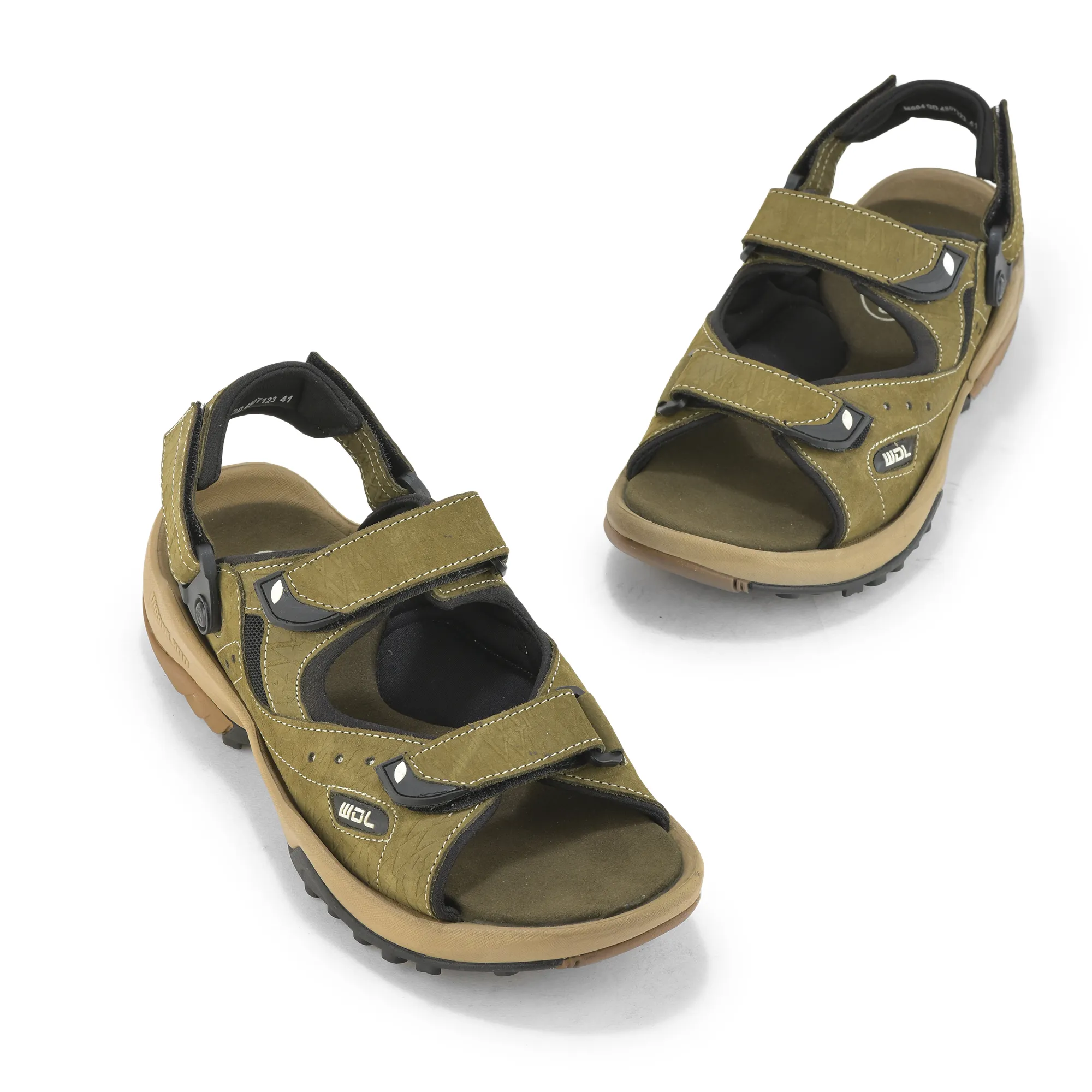 Woodland Men Olive Green Sandals - Thumbnail 4