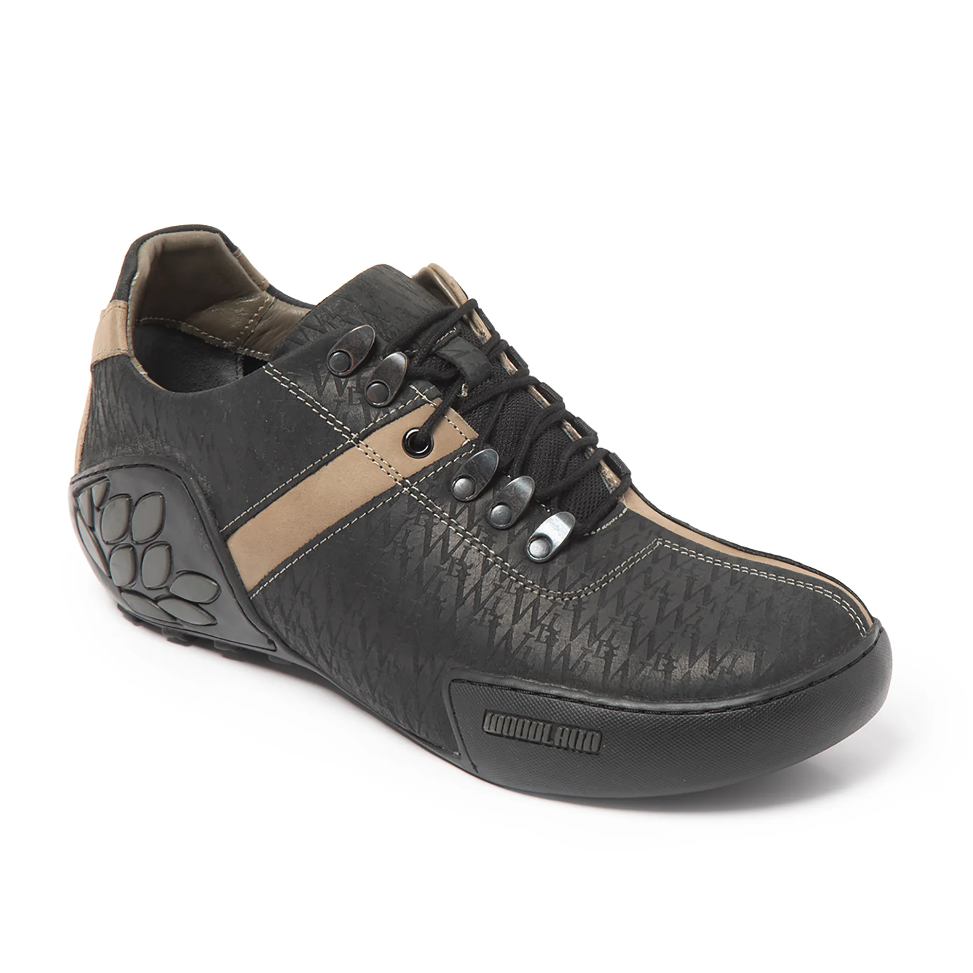 Woodland Black Casual Shoes - Thumbnail 4