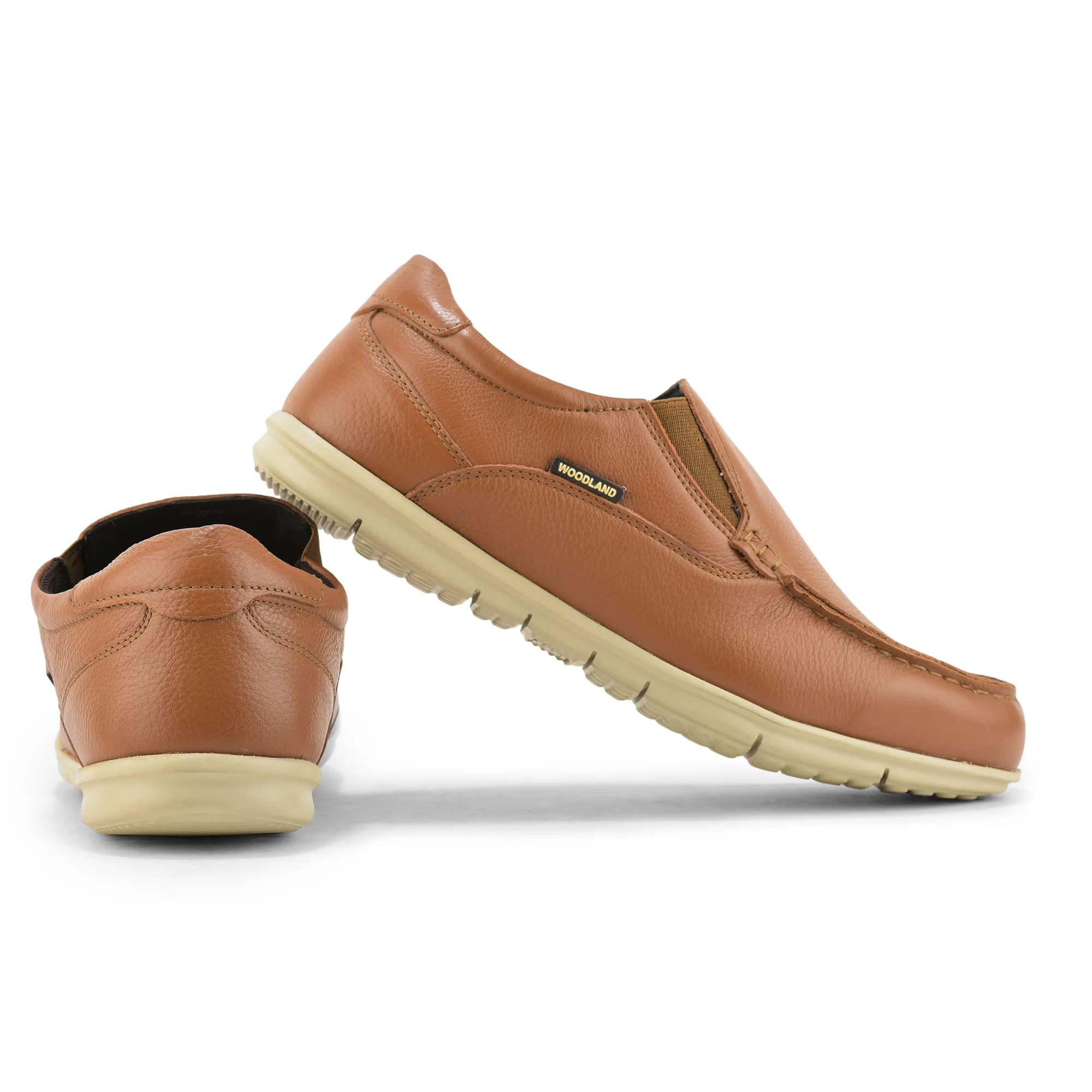Woodland Camel Casual Lace Up Shoes For Men - Thumbnail 10