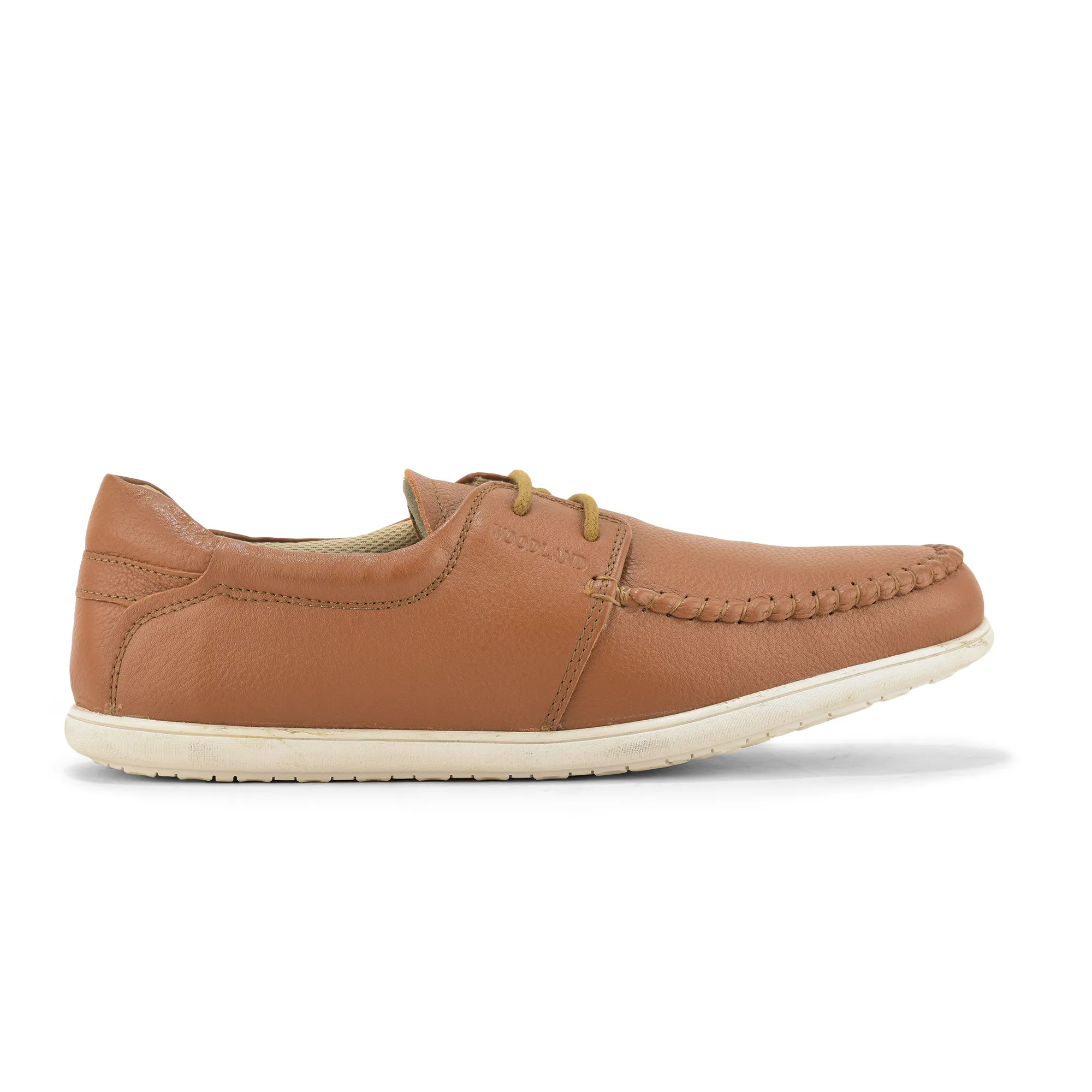 Woodland Men’s Tan Classic Softy Milled Casual Shoes - Thumbnail 2