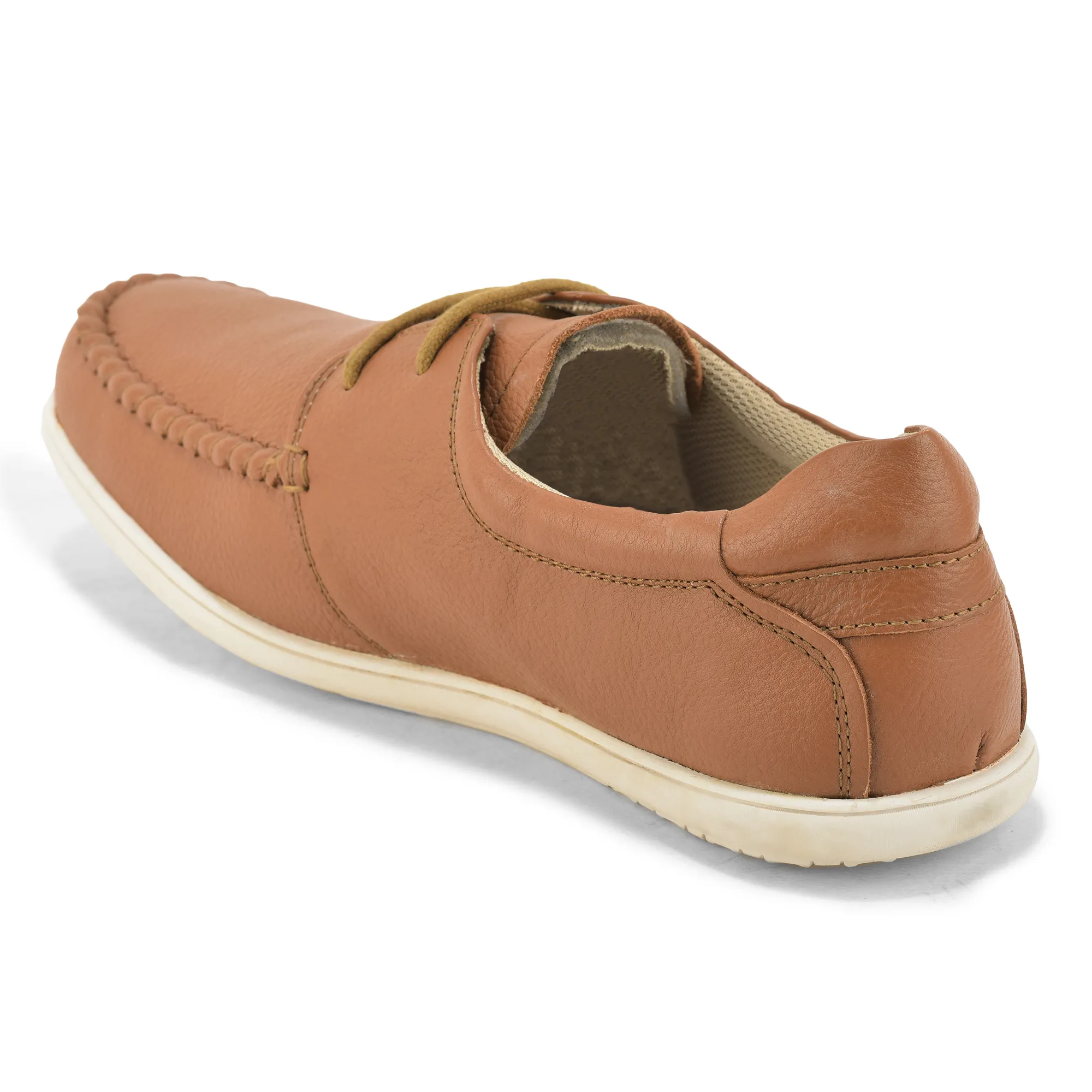 Woodland Men’s Tan Classic Softy Milled Casual Shoes - Thumbnail 7