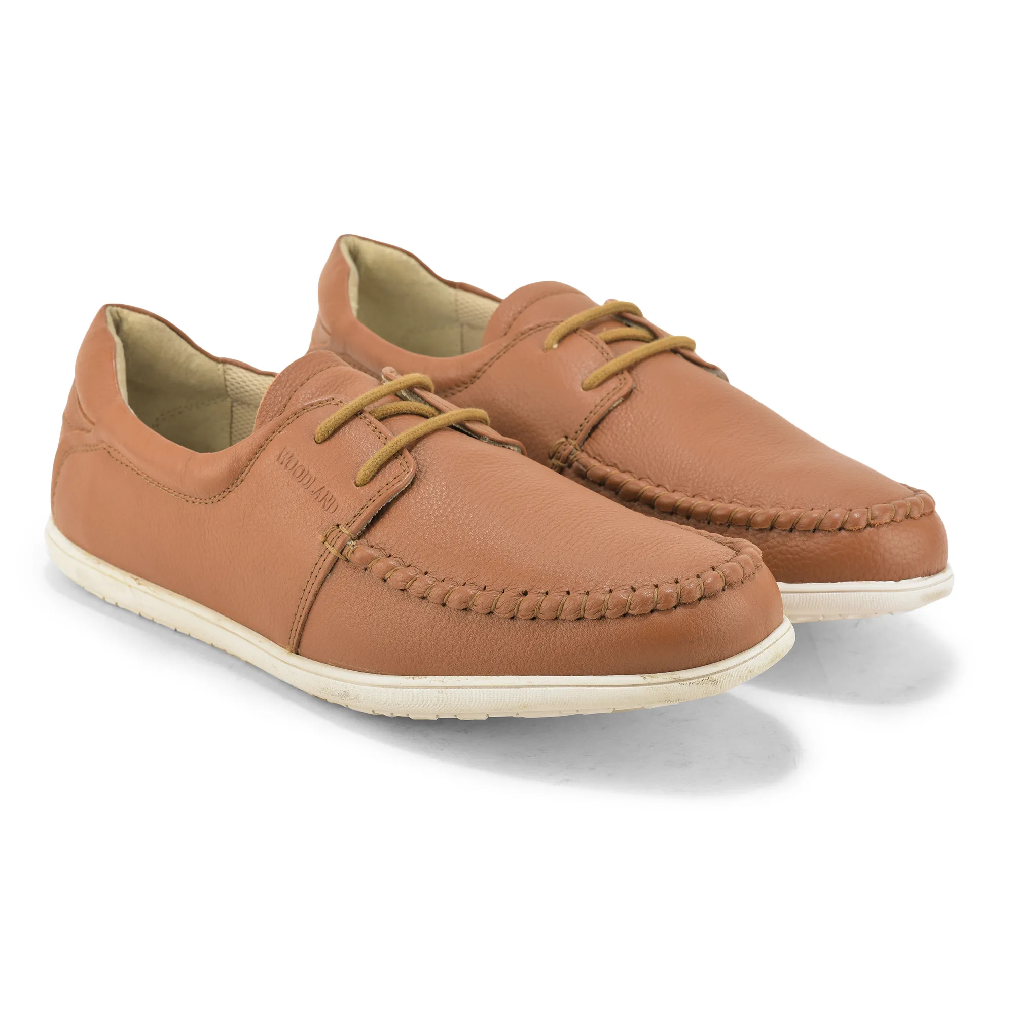 Woodland Men’s Tan Classic Softy Milled Casual Shoes - Thumbnail 8