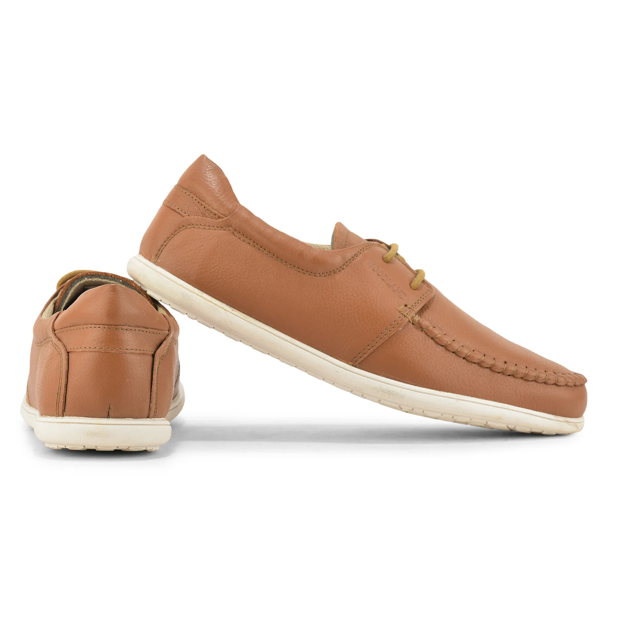 Woodland Men’s Tan Classic Softy Milled Casual Shoes - Thumbnail 10