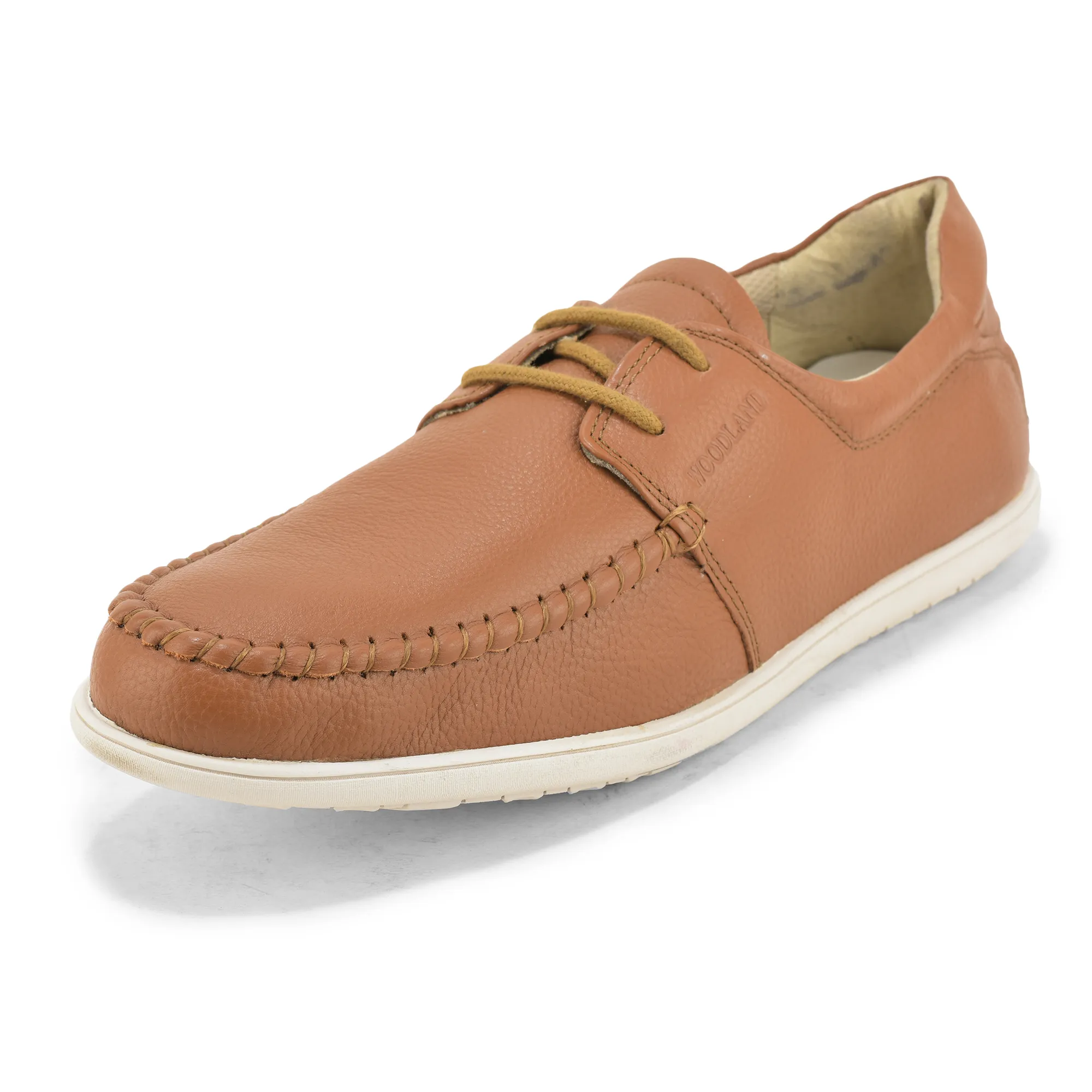 Woodland Men’s Tan Classic Softy Milled Casual Shoes - Thumbnail 11