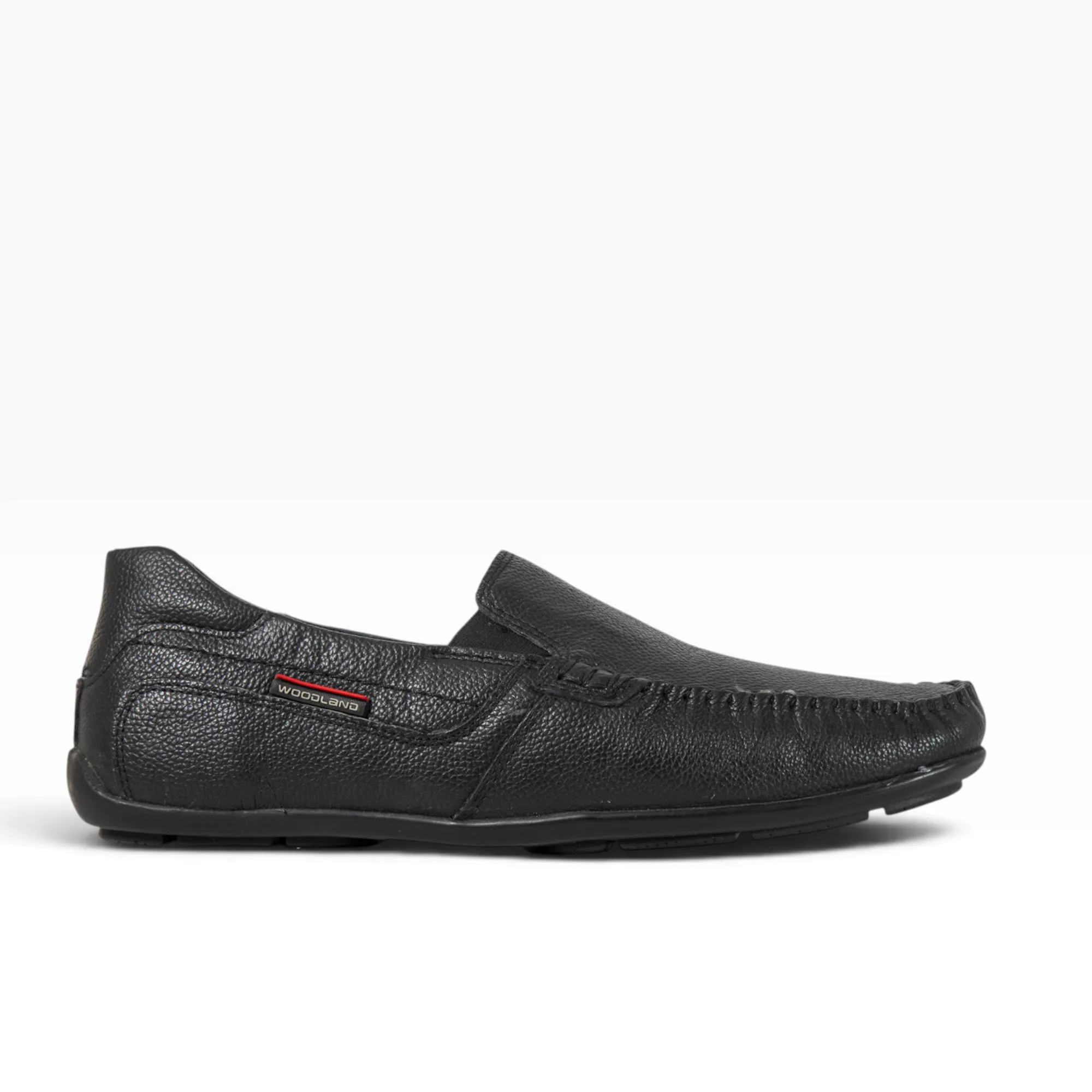 Woodland Men Black Softy Milled Casual Lace-Up Shoes - Thumbnail 2