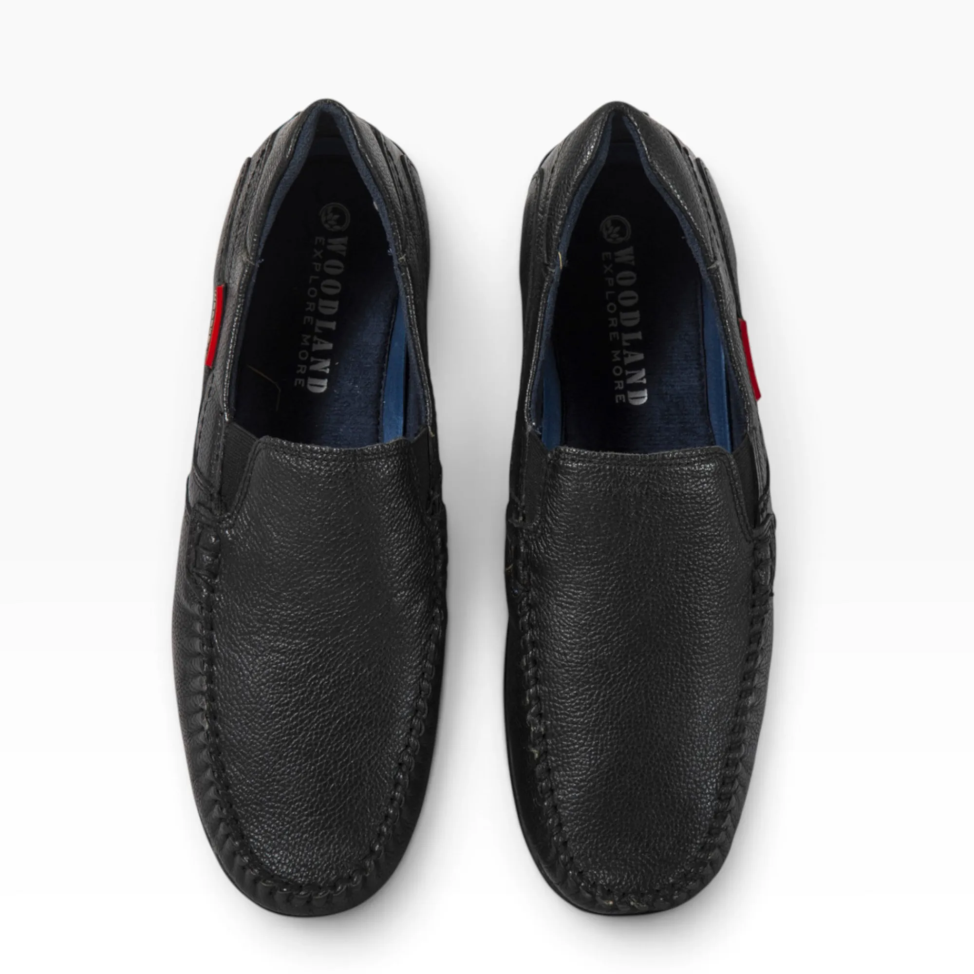 Woodland Men Black Softy Milled Casual Lace-Up Shoes - Thumbnail 11