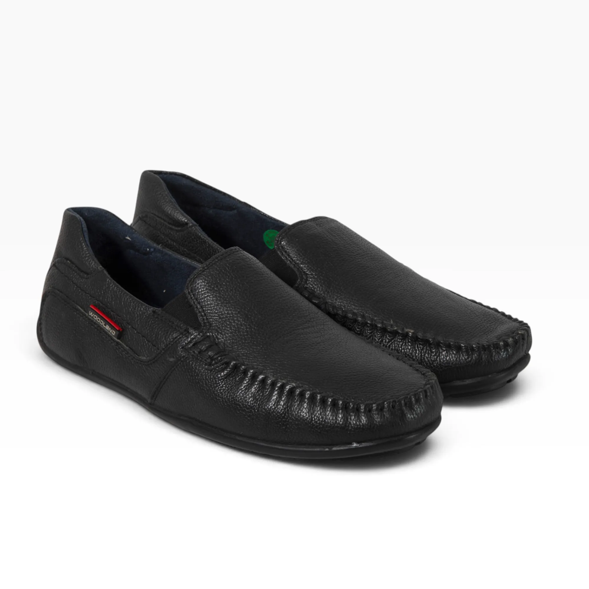 Woodland Men Black Softy Milled Casual Lace-Up Shoes - Thumbnail 13