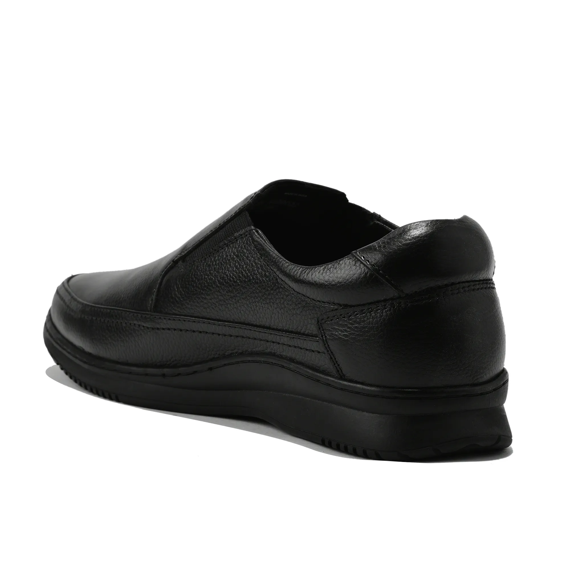 Woodland Men Black Softy Milled Comfort Slip-On Casual Shoes - Thumbnail 7