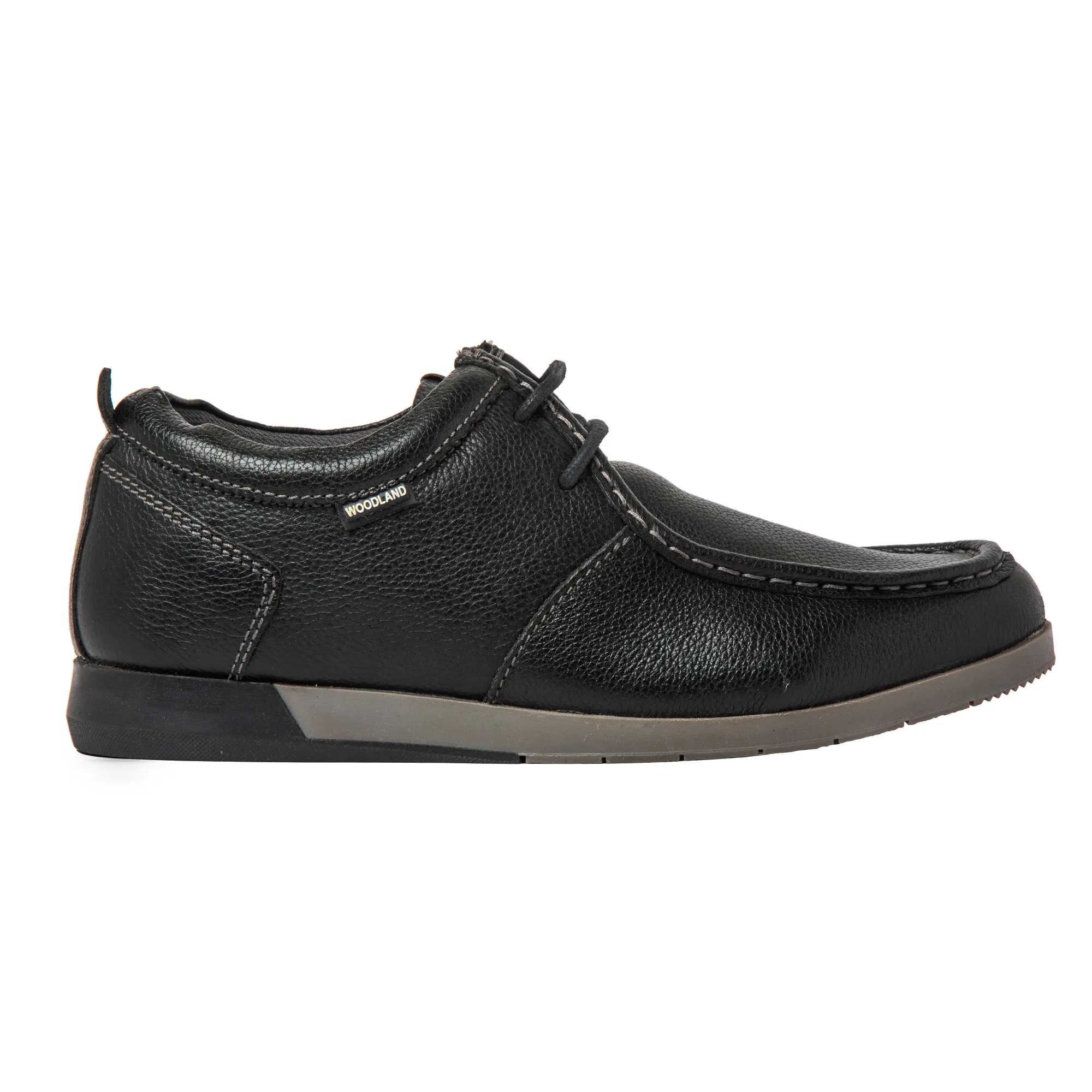 Woodland Softy Black Casual Lace Up Shoes - Thumbnail 2